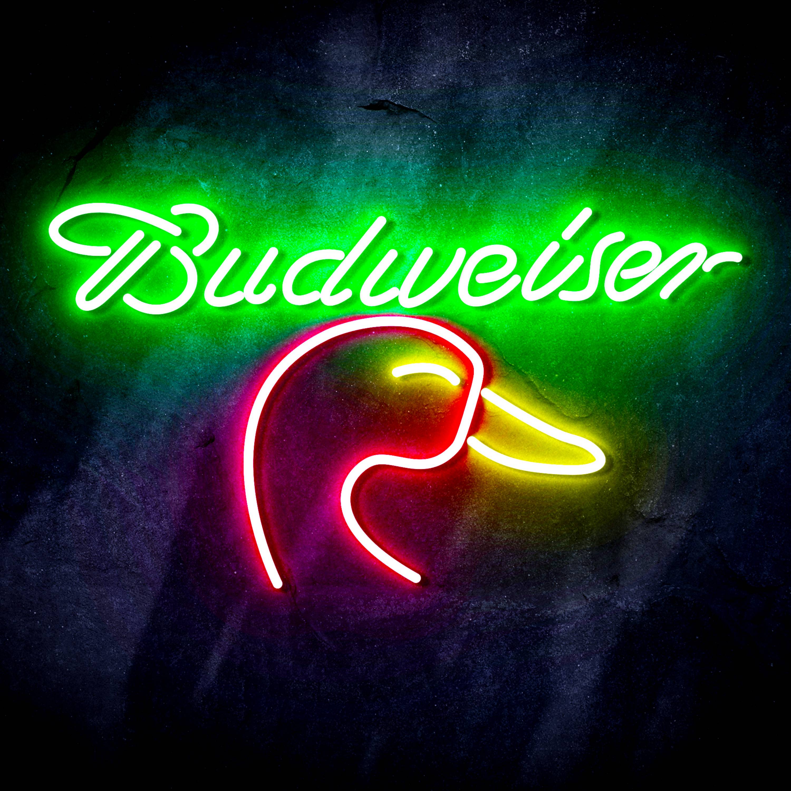 Budweiser with Goose Head Flex Neon-like LED Sign