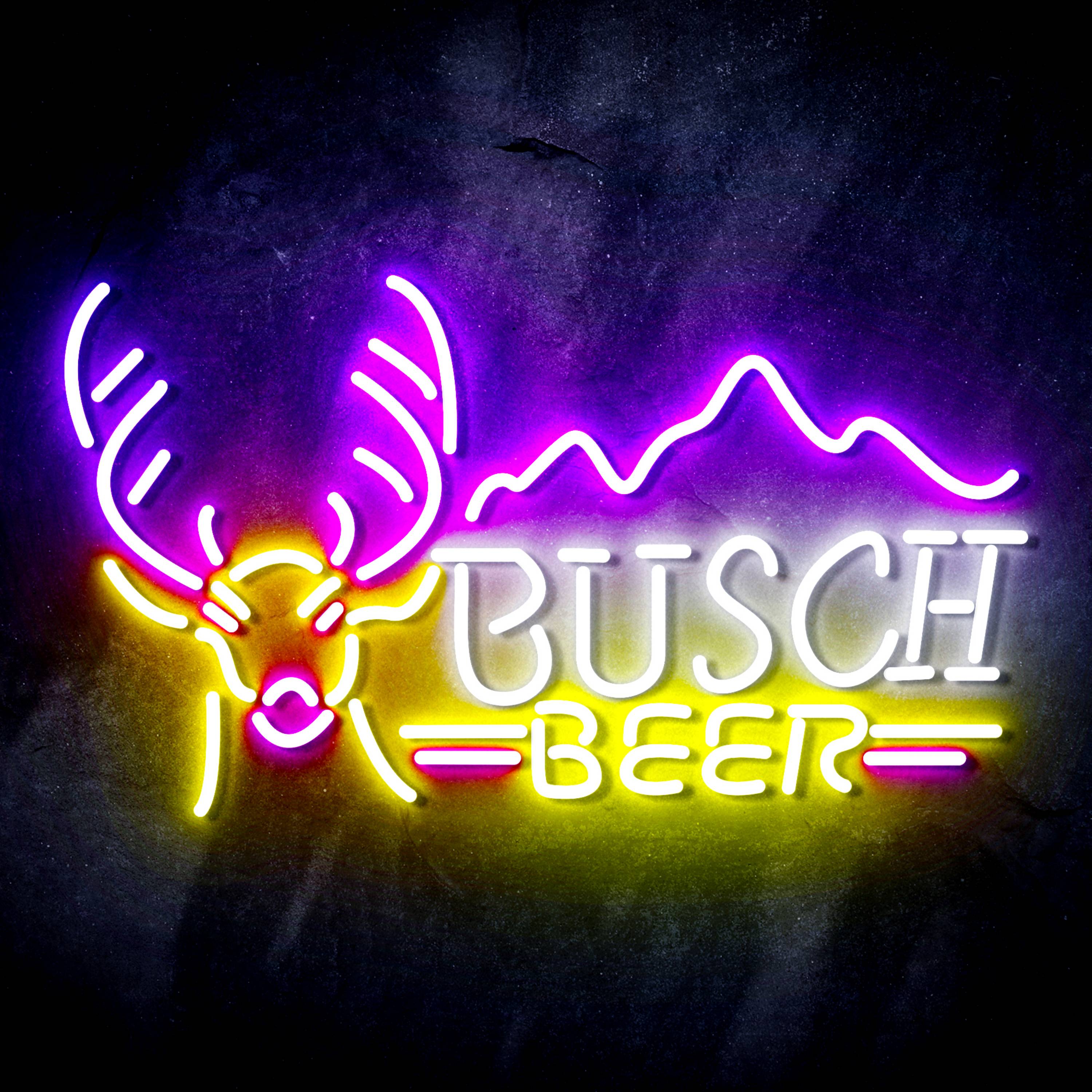 Busch Beer with Deer Head Flex Neon-like LED Sign