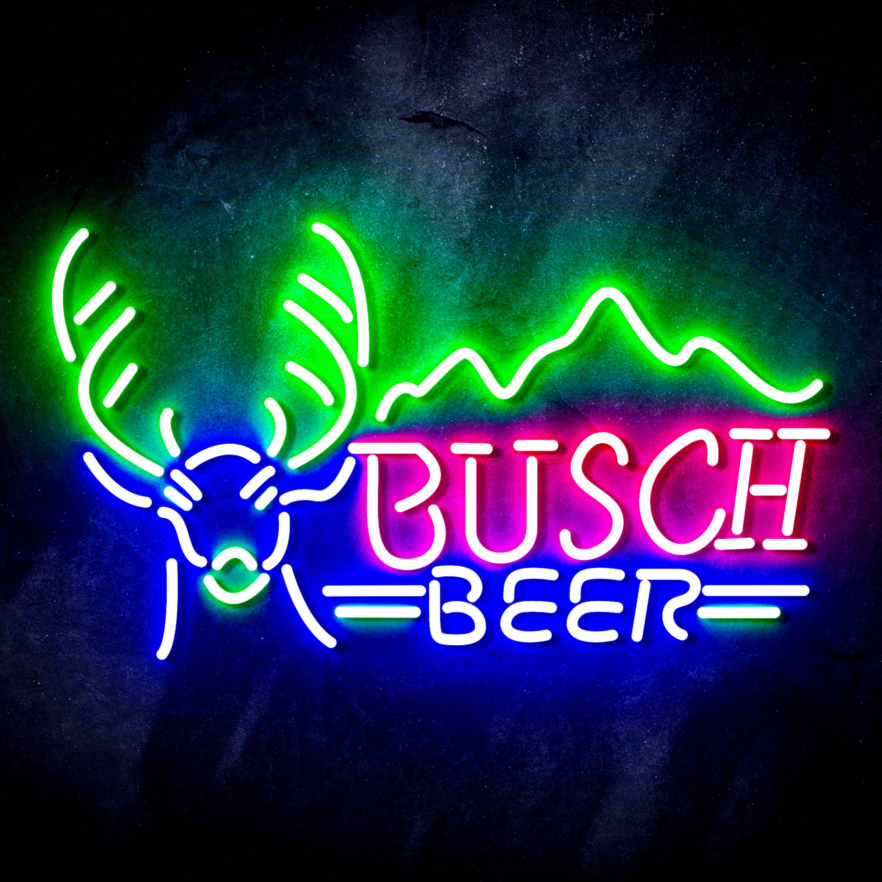 Busch Beer with Deer Head Flex Neon-like LED Sign