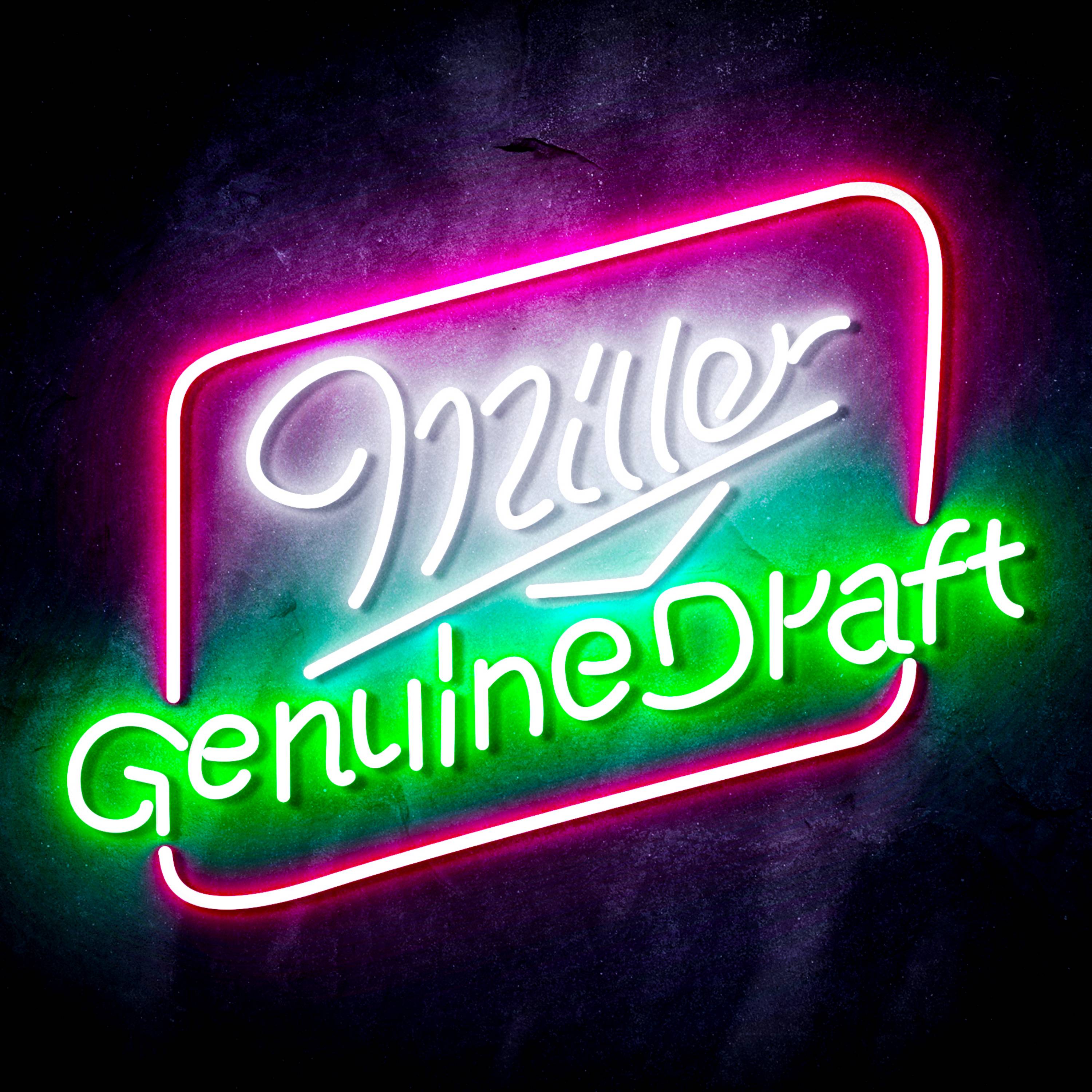 Miller Genuine Draft Flex Neon-like LED Sign