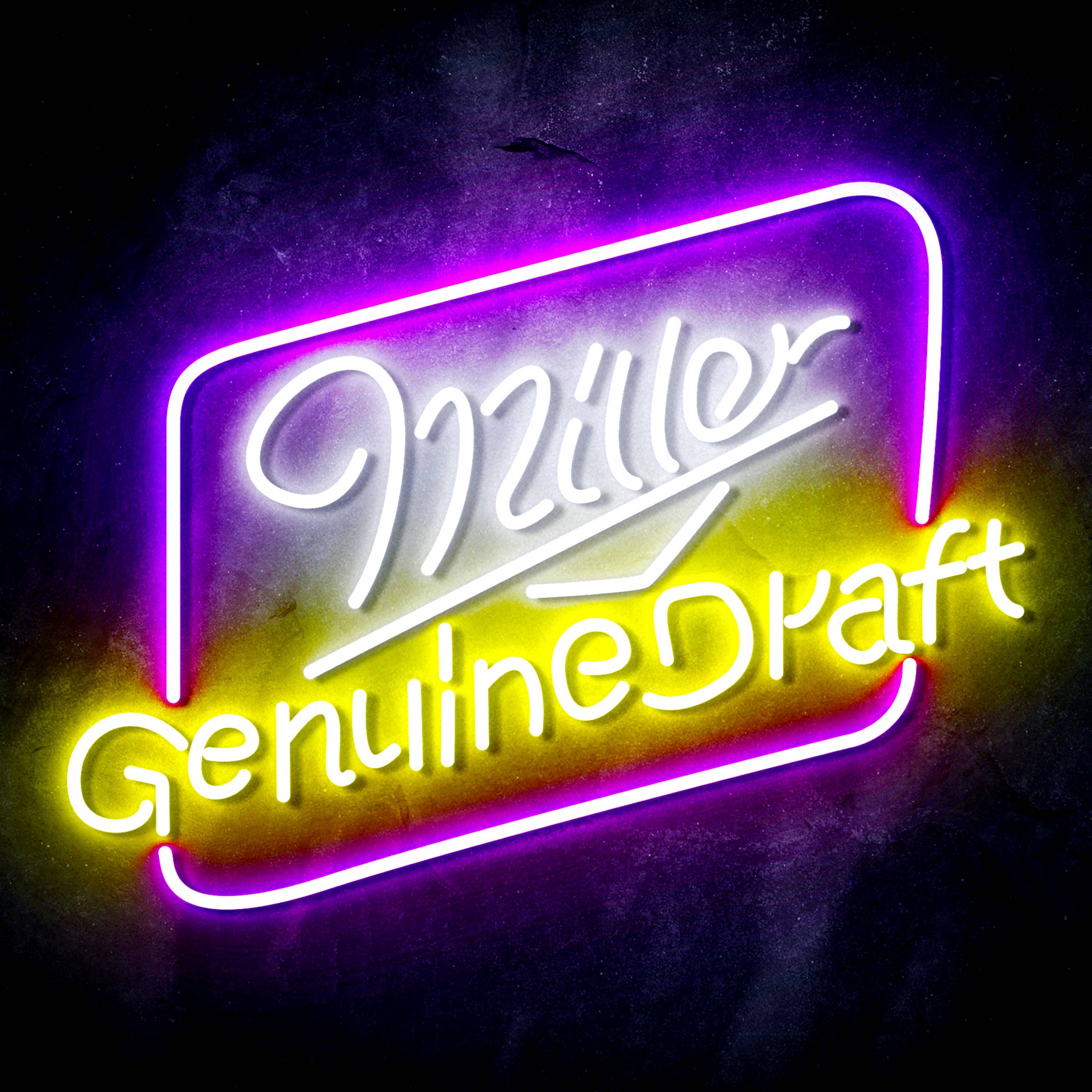 Miller Genuine Draft Flex Neon-like LED Sign