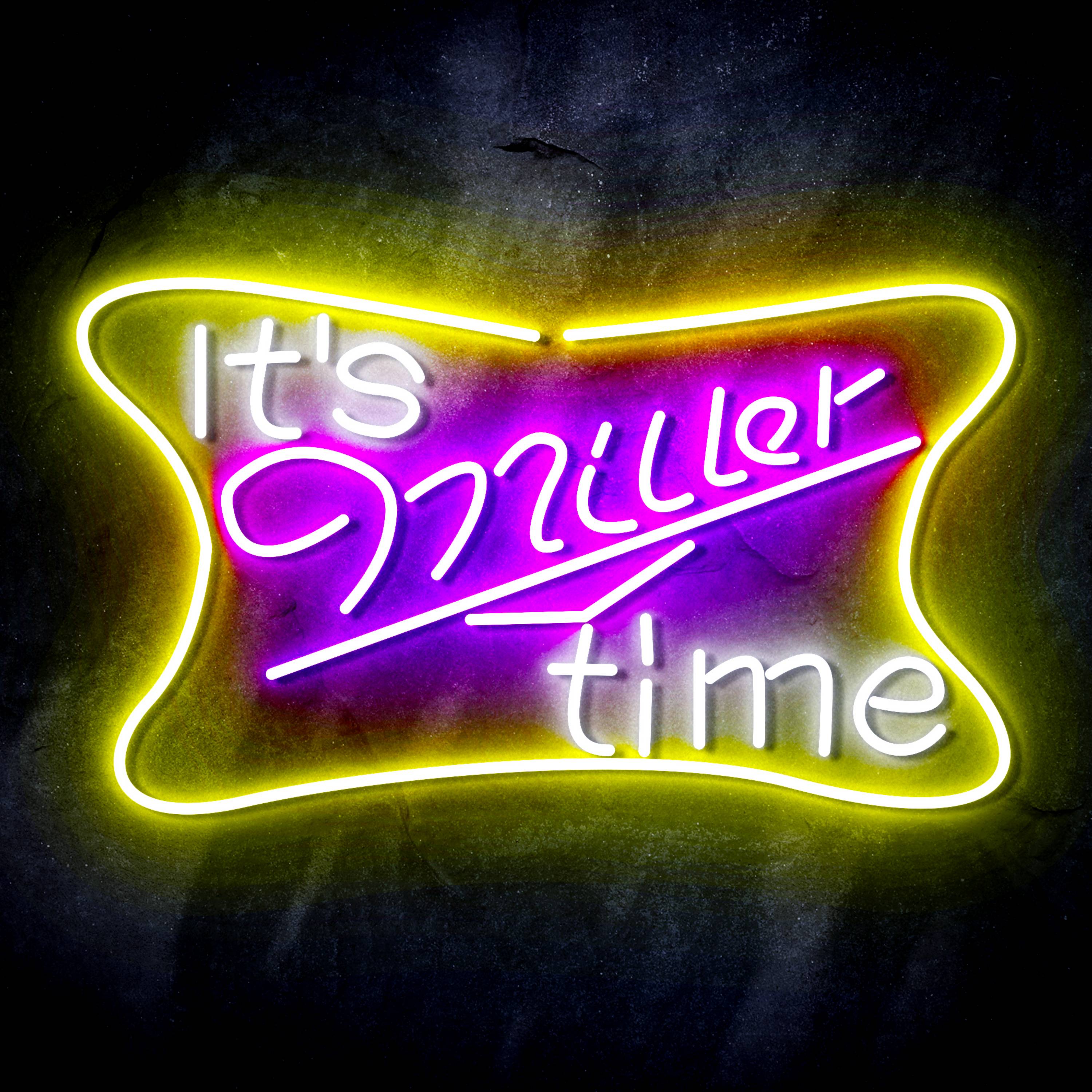 It's Miller time Flex Neon-like LED Sign