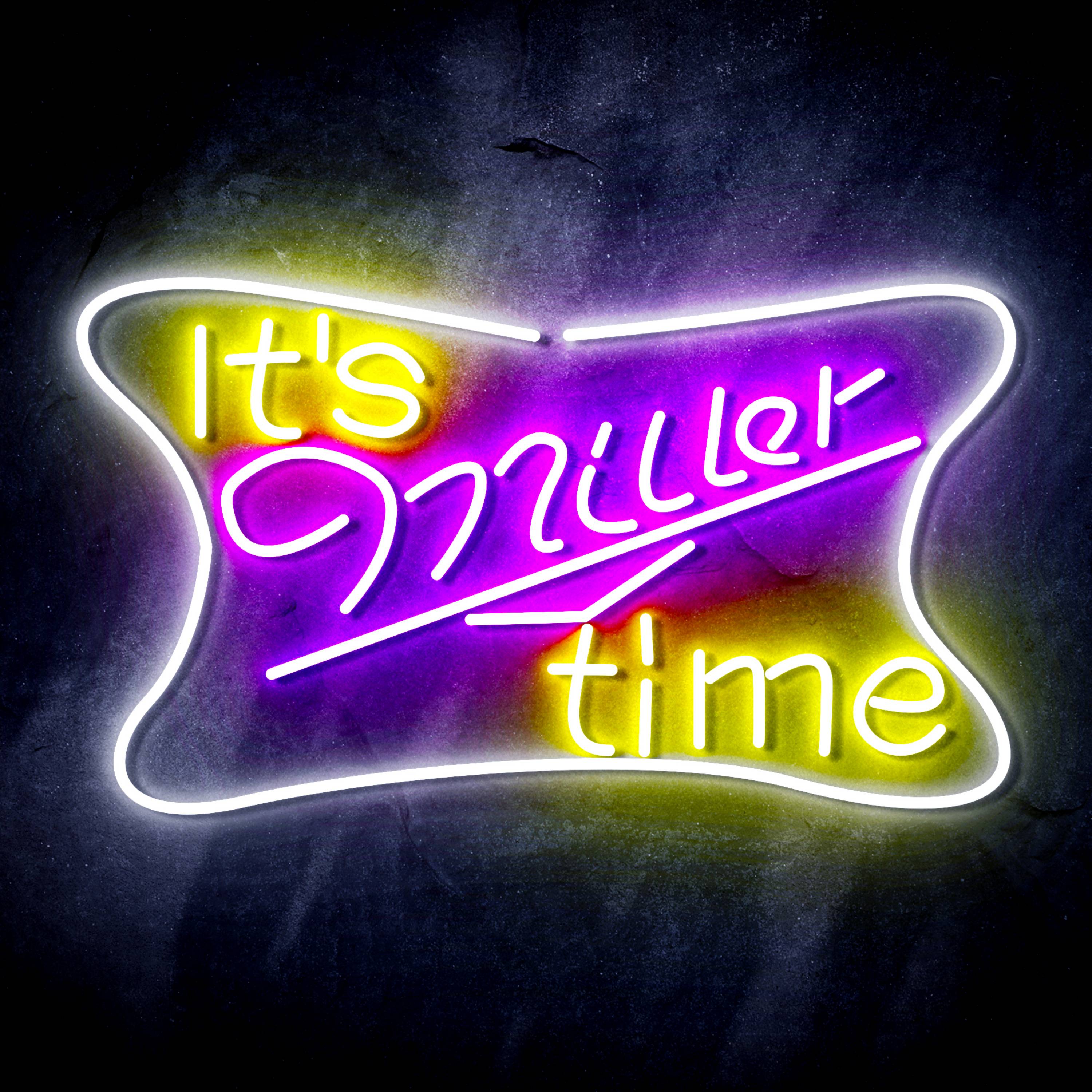 It's Miller time Flex Neon-like LED Sign