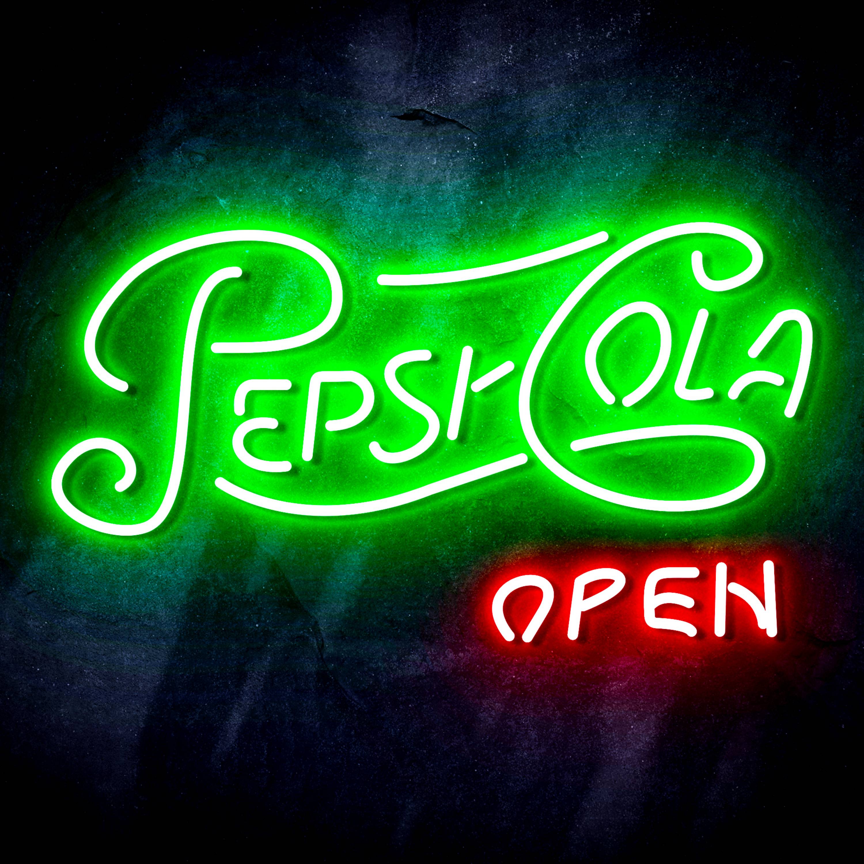 Pepsi Cola Open Sign Flex Neon-like LED Sign