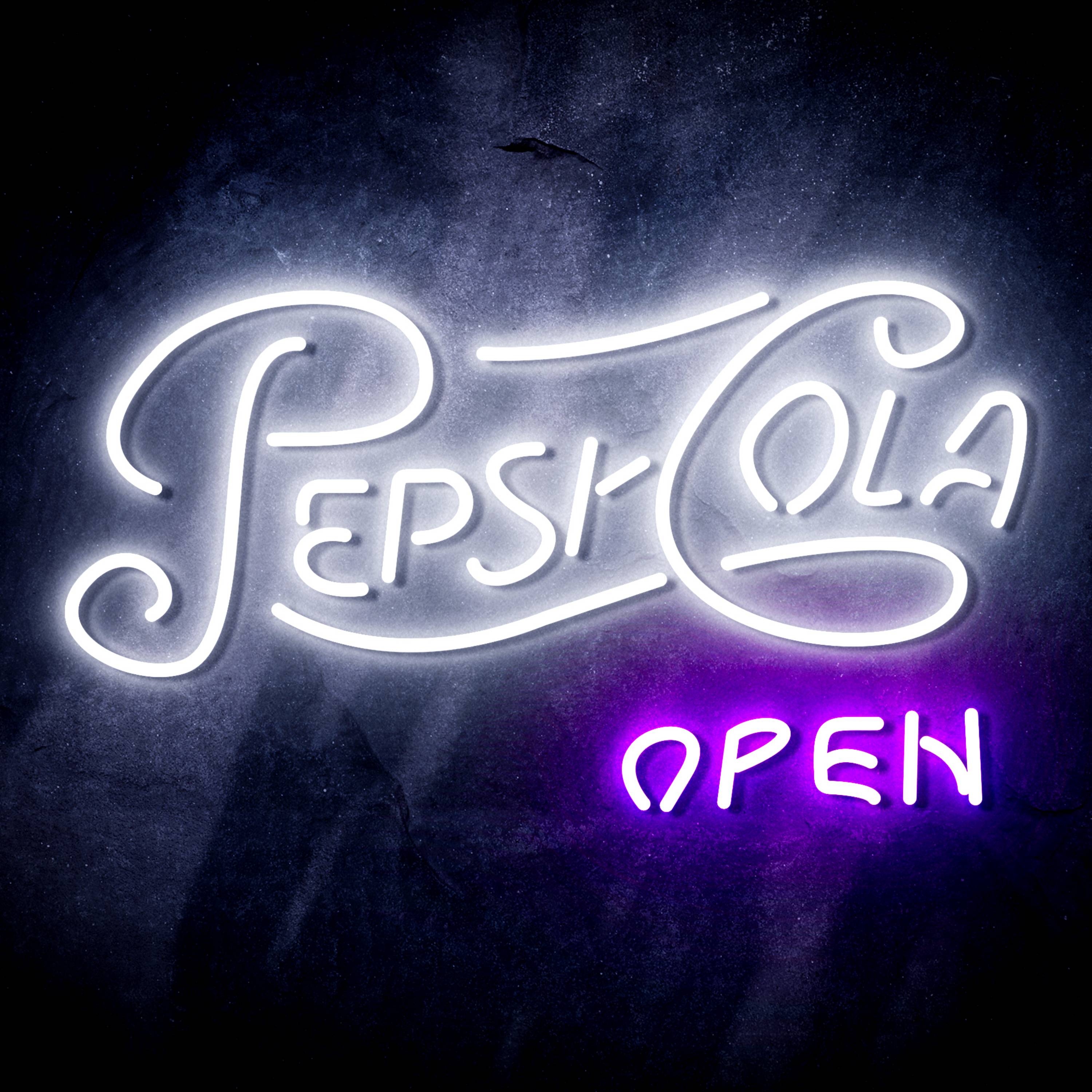 Pepsi Cola Open Sign Flex Neon-like LED Sign