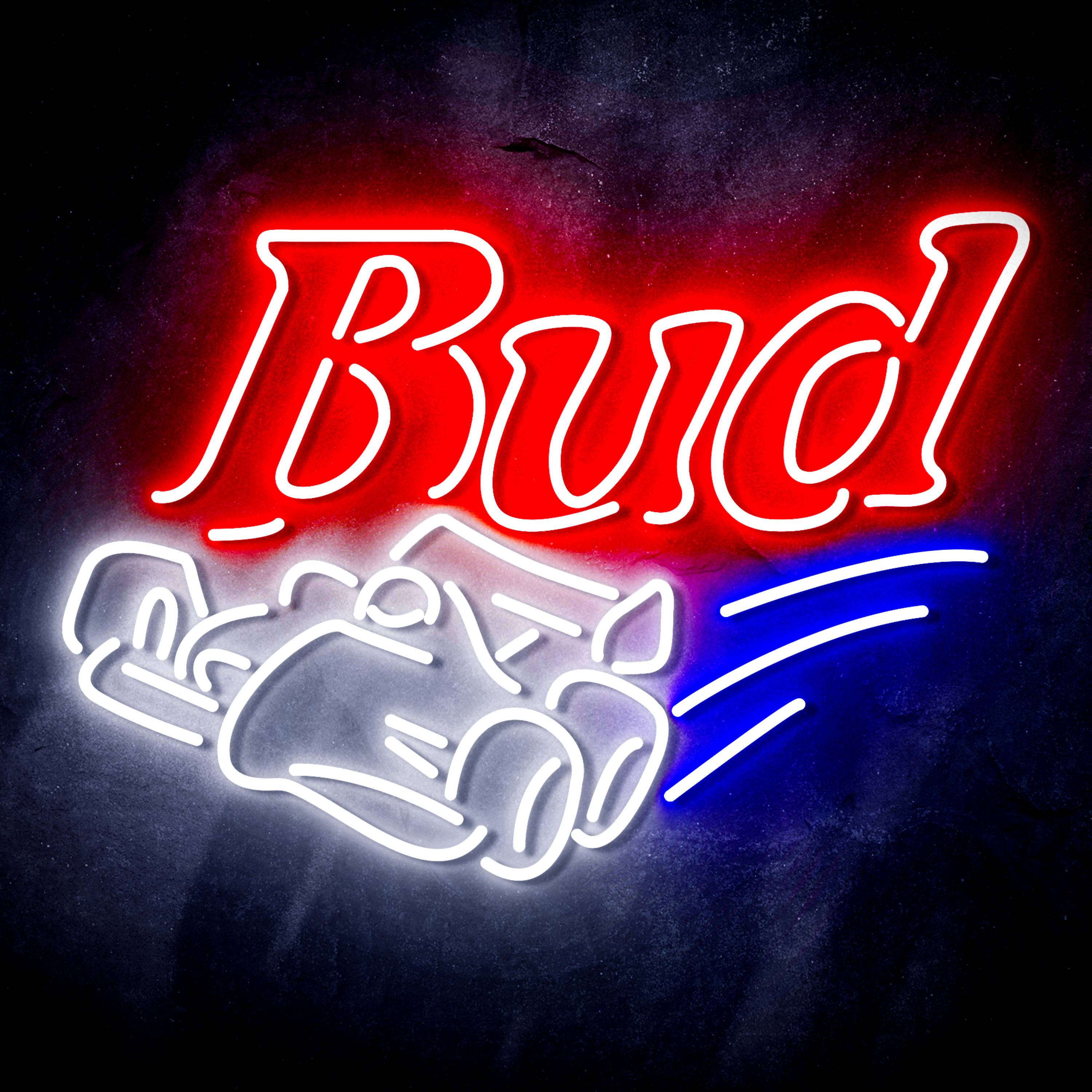 Budweiser Race Car Flex Neon-like LED Sign