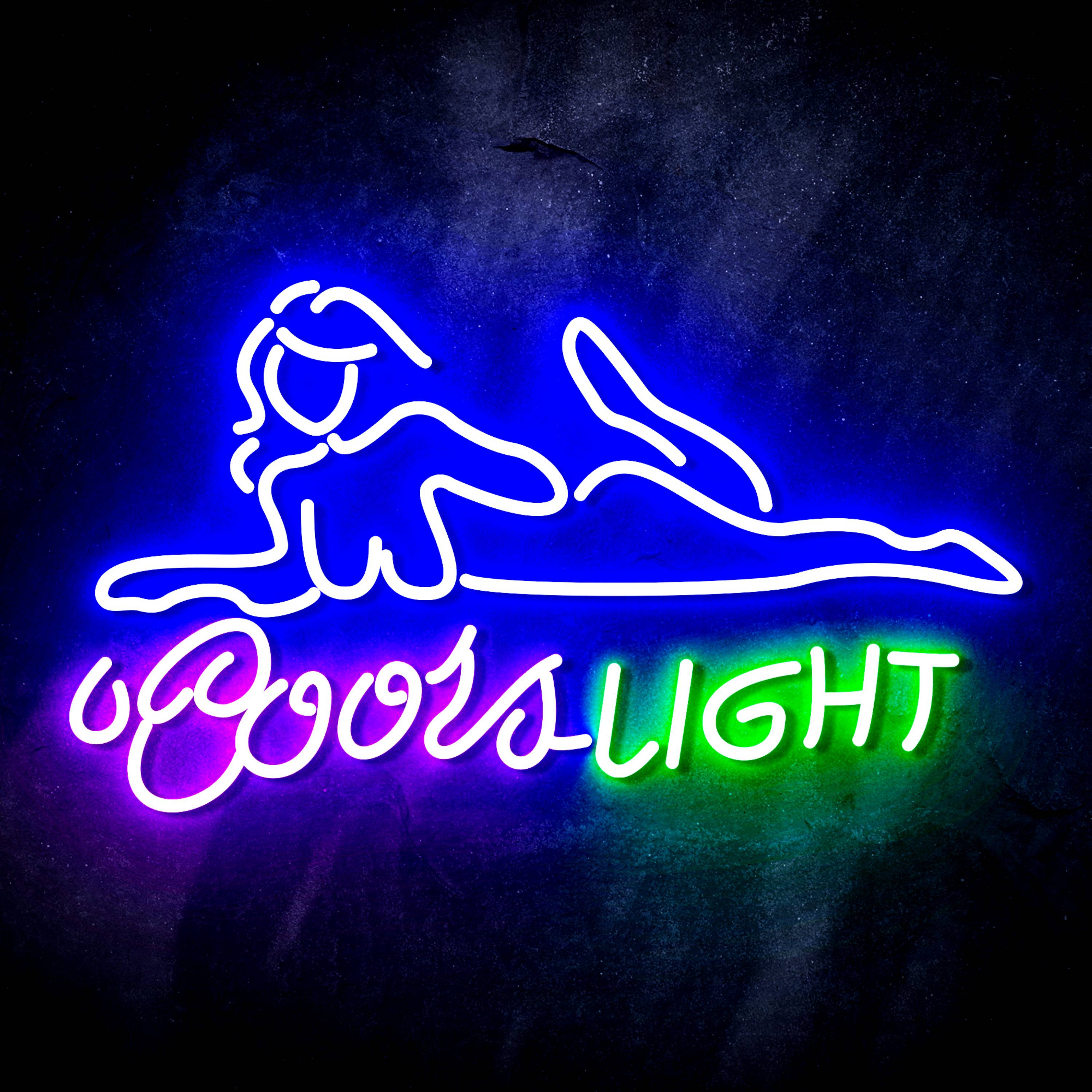 Coors Light  Lady Flex Neon-like LED Sign