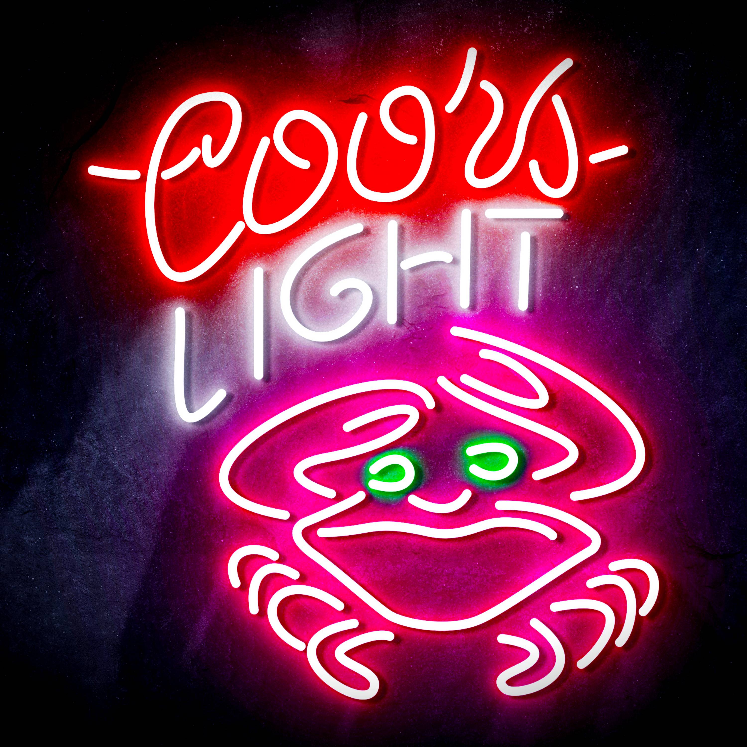 Coors Light Crab Flex Neon-like LED Sign