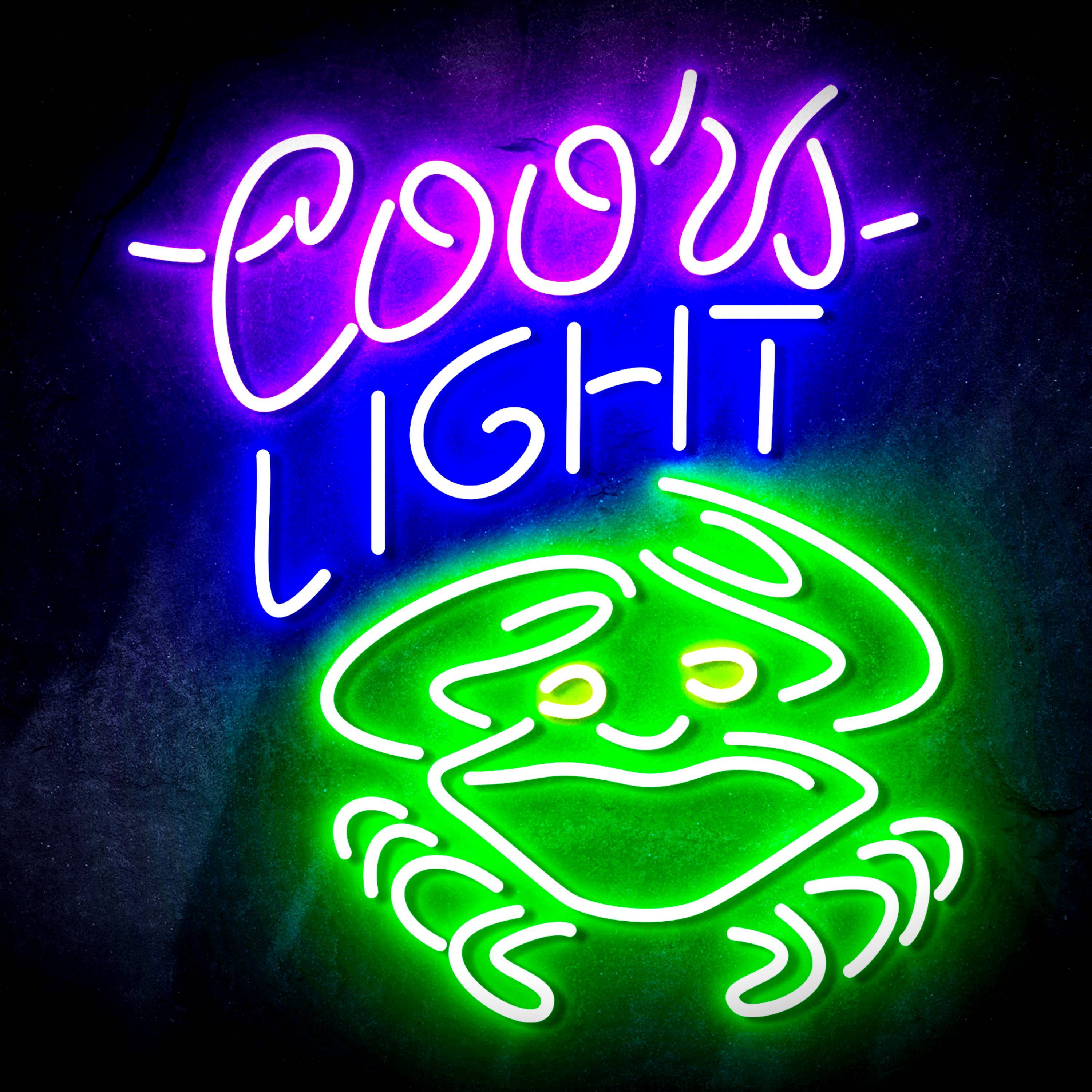 Coors Light Crab Flex Neon-like LED Sign