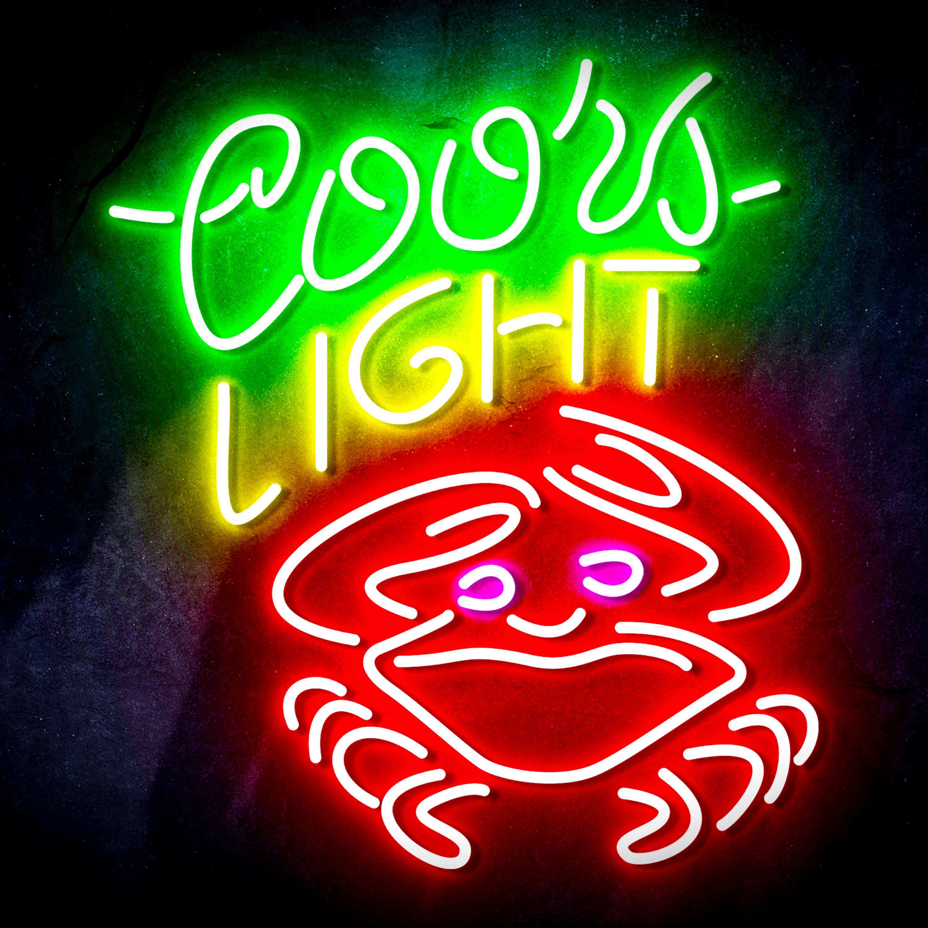 Coors Light Crab Flex Neon-like LED Sign