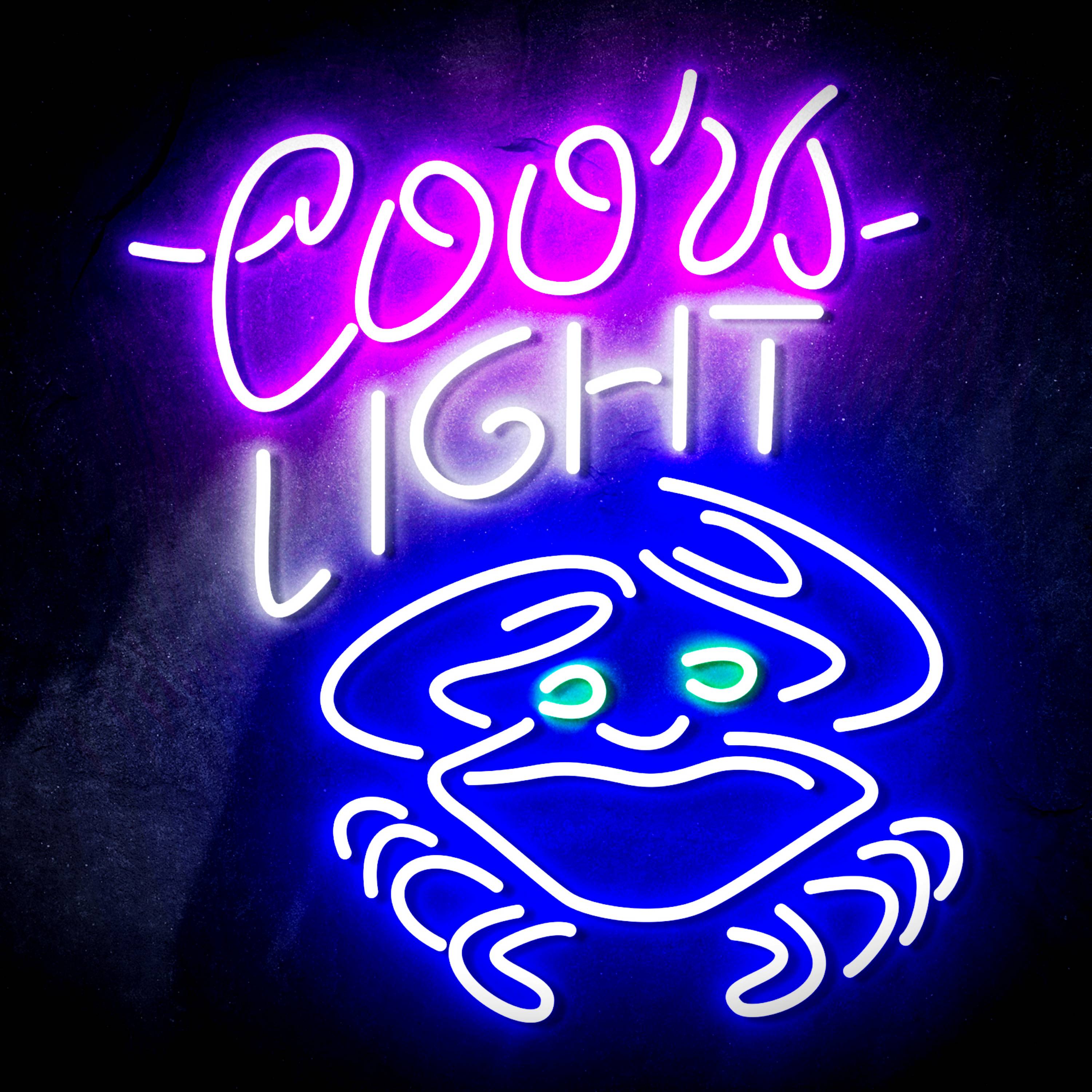 Coors Light Crab Flex Neon-like LED Sign