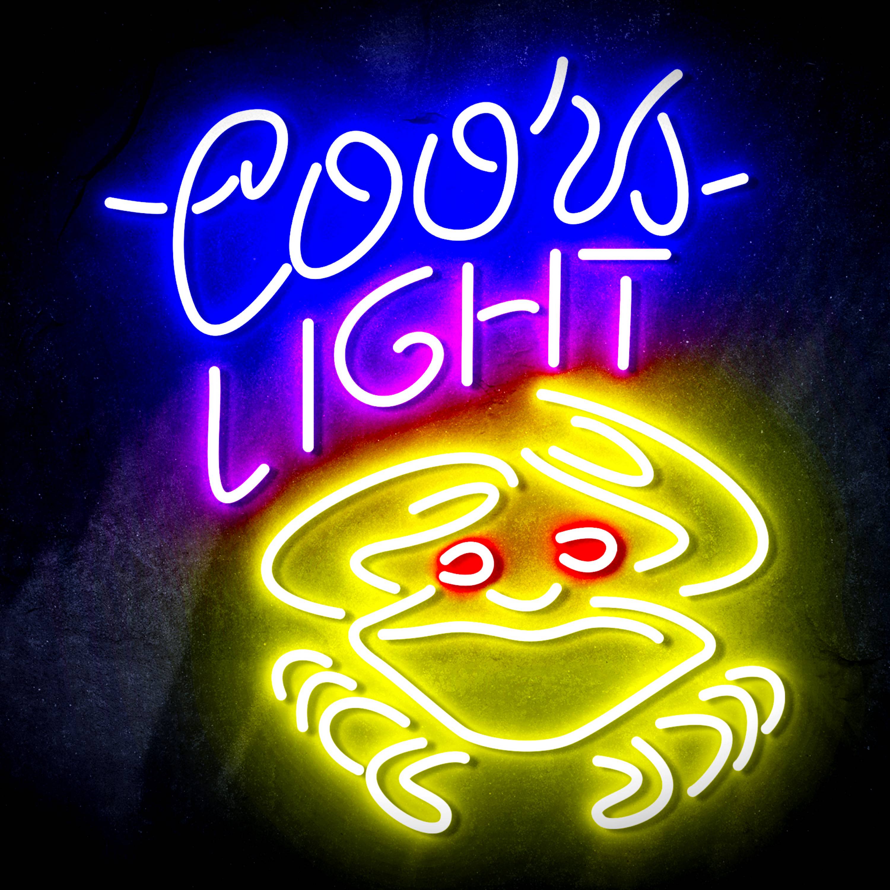 Coors Light Crab Flex Neon-like LED Sign