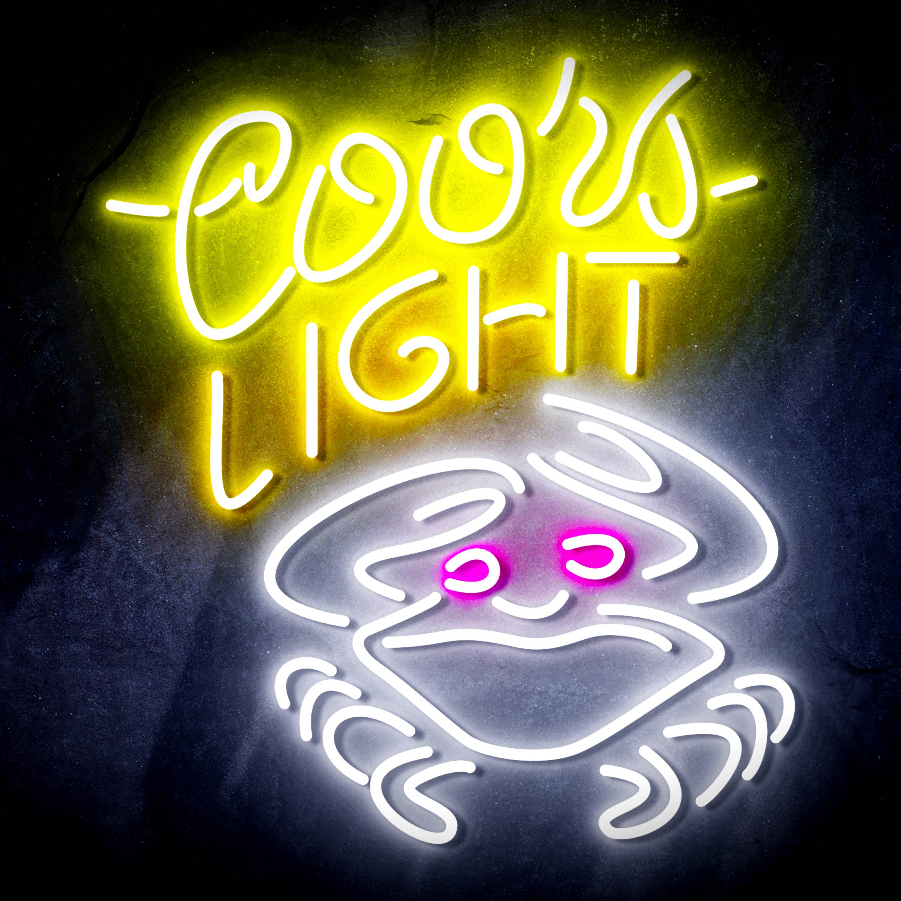 Coors Light Crab Flex Neon-like LED Sign