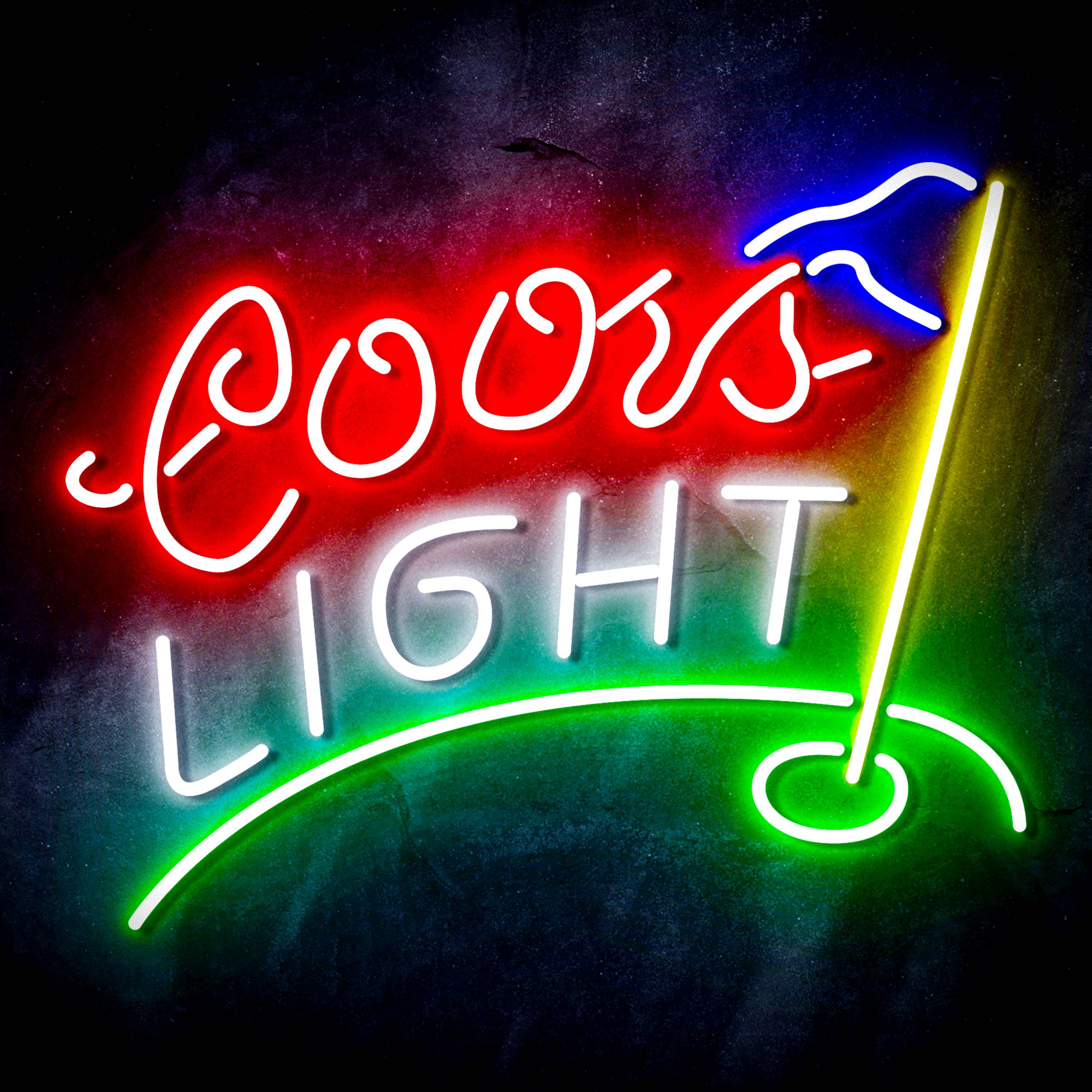 Coors Light Golf Course Flex Neon-like LED Sign