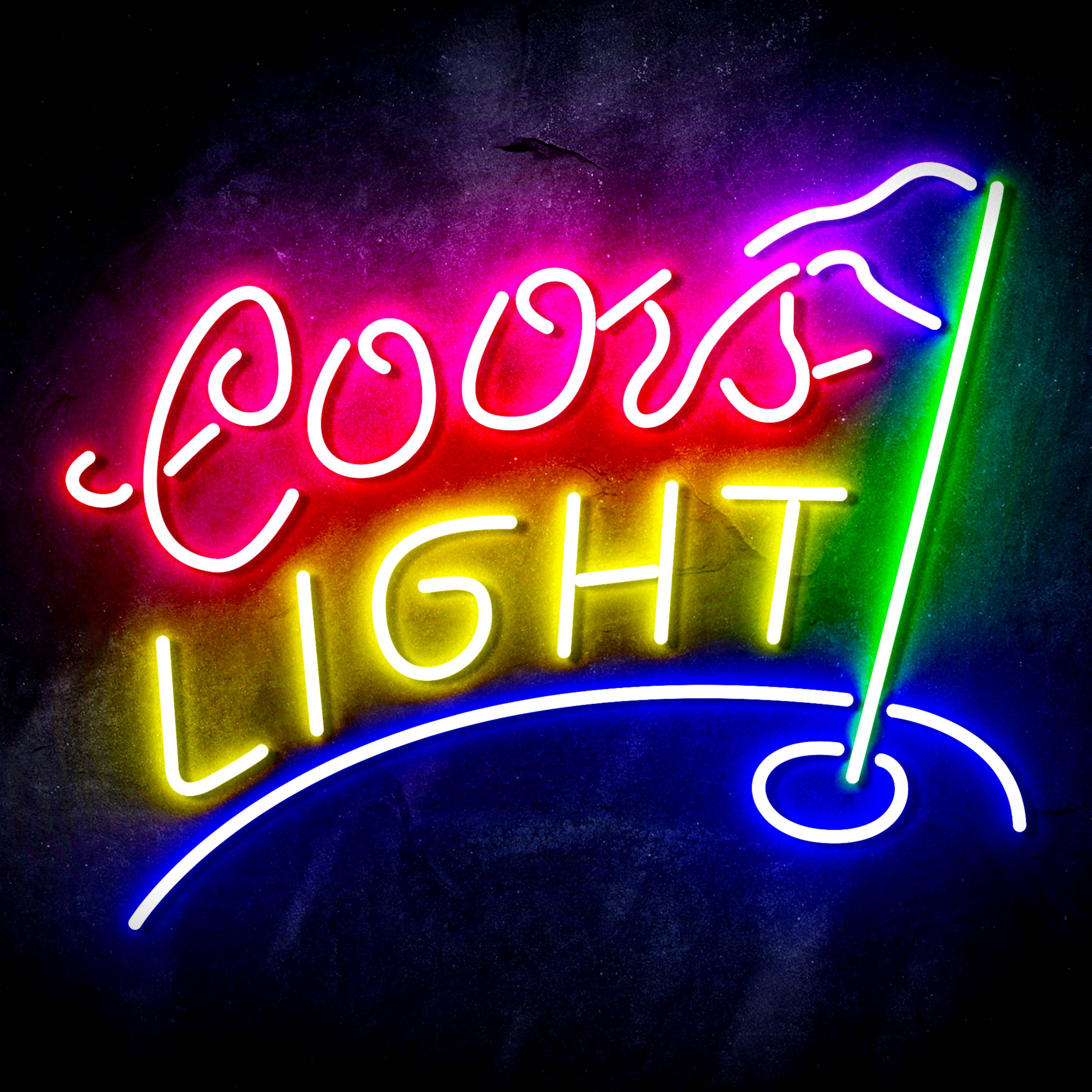 Coors Light Golf Course Flex Neon-like LED Sign