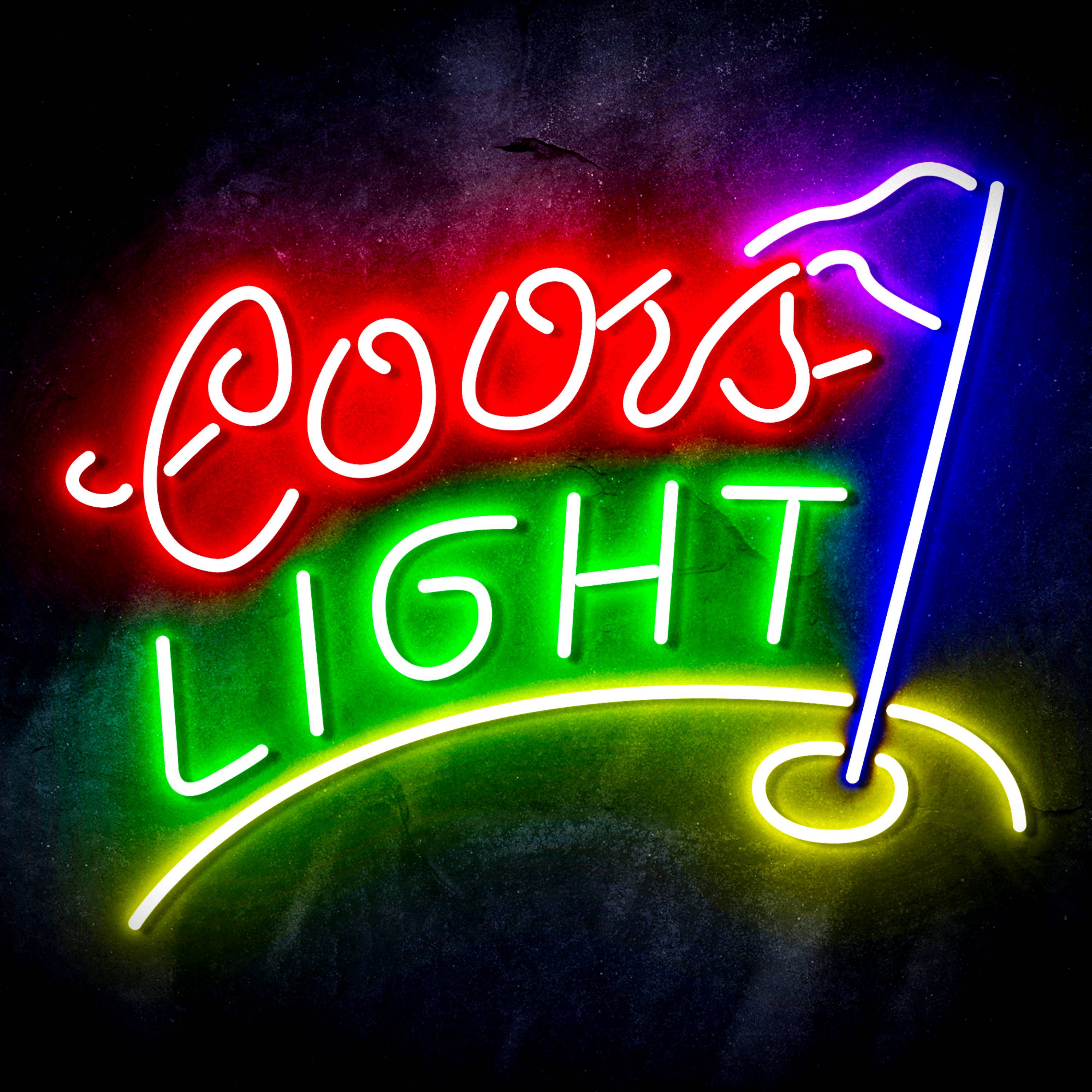 Coors Light Golf Course Flex Neon-like LED Sign