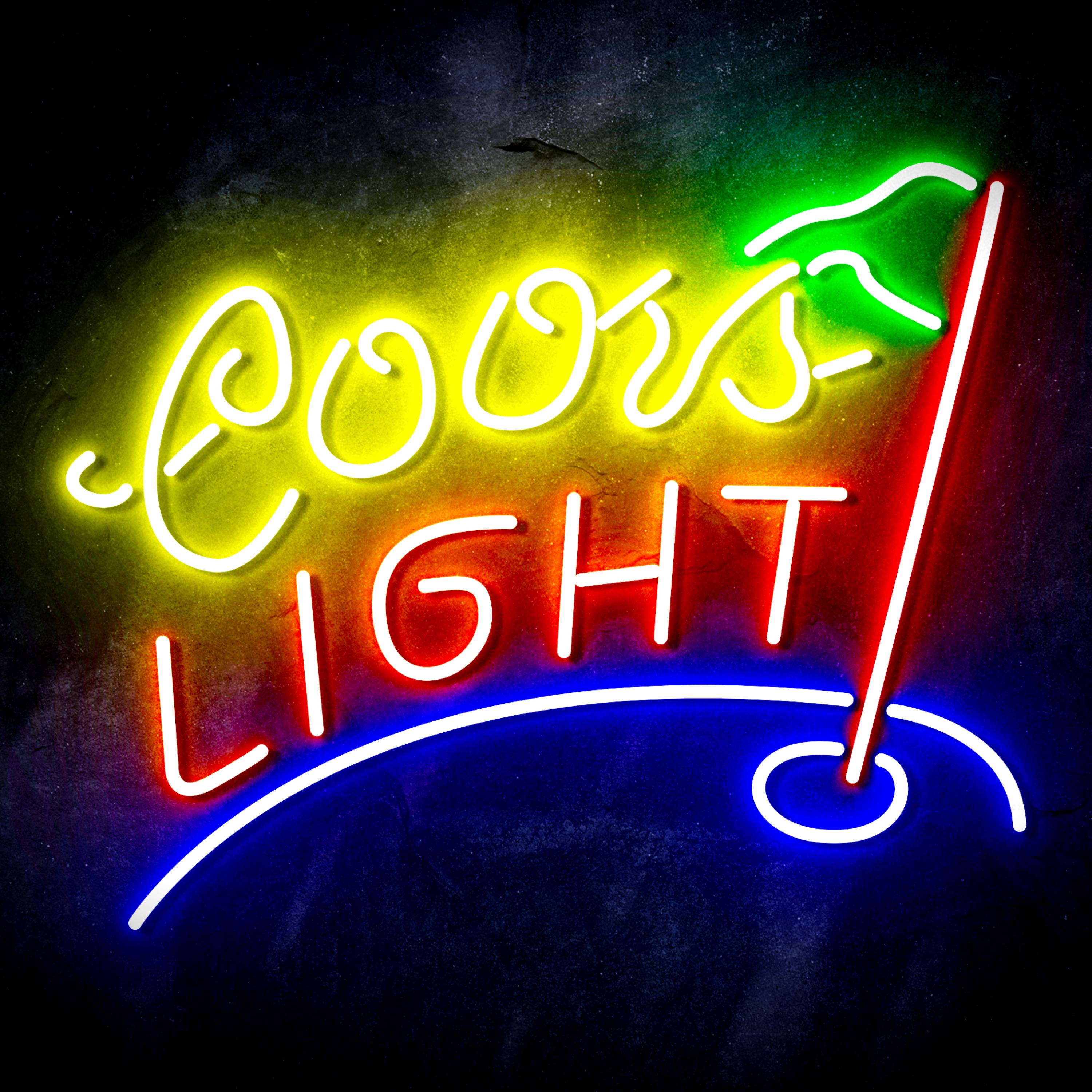 Coors Light Golf Course Flex Neon-like LED Sign