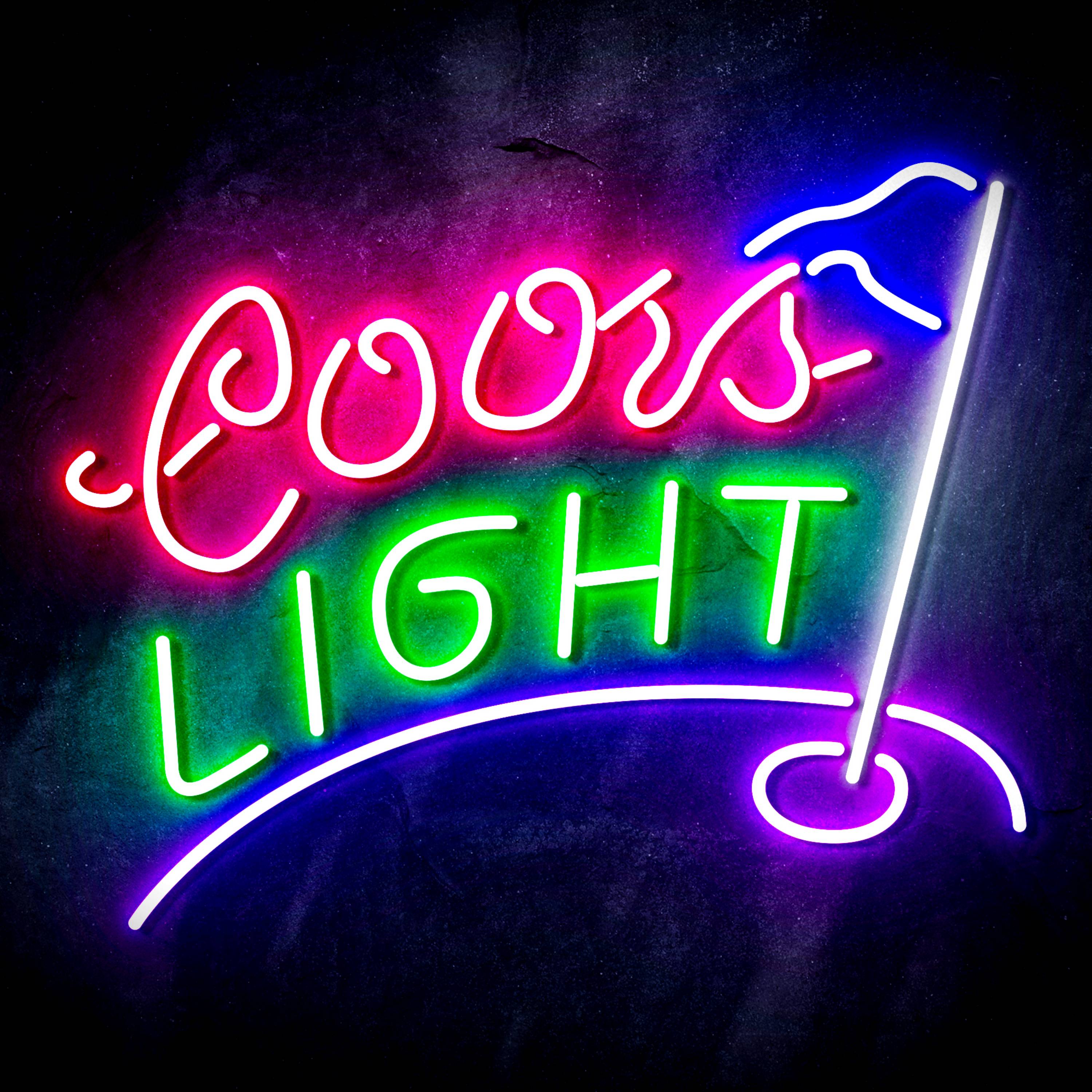 Coors Light Golf Course Flex Neon-like LED Sign