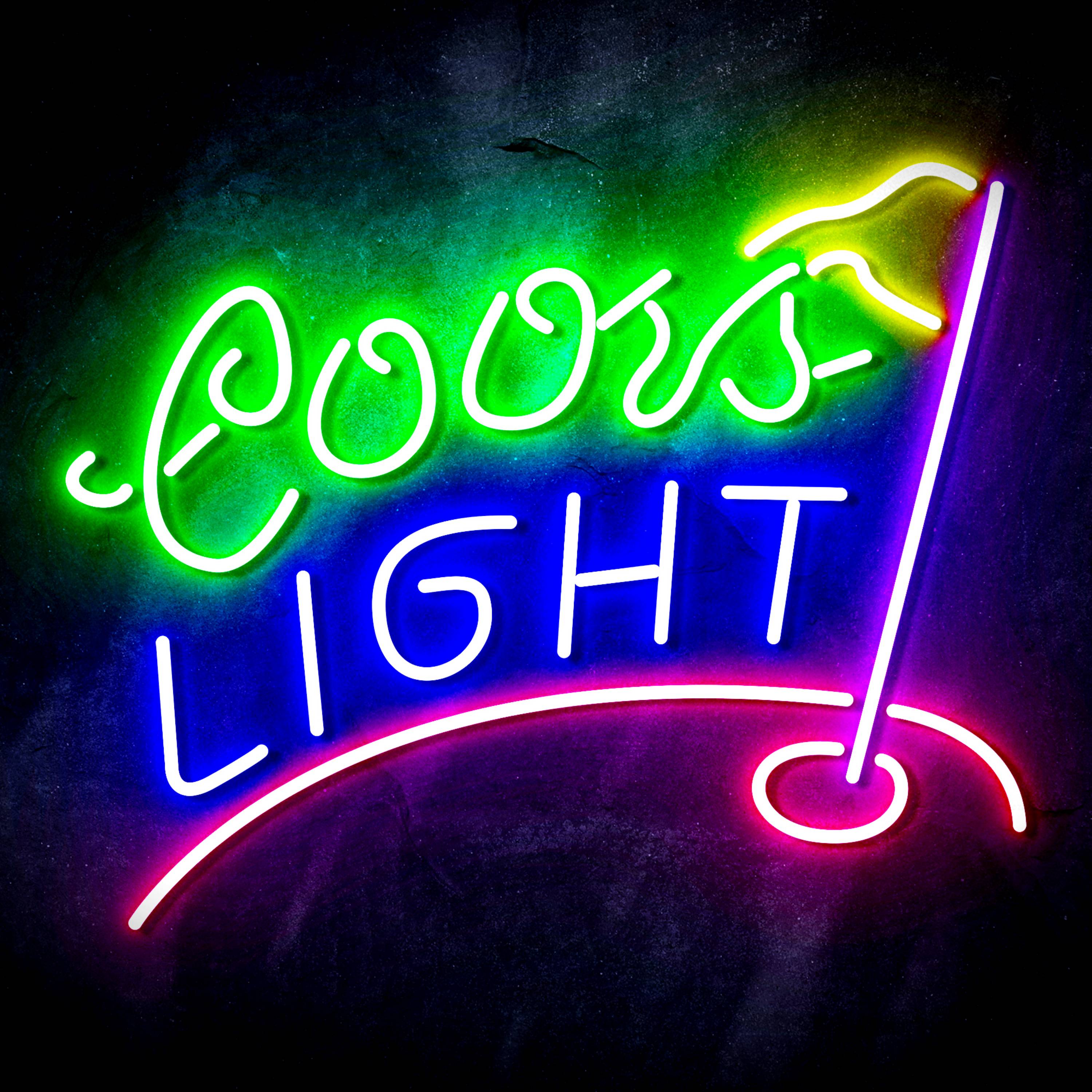 Coors Light Golf Course Flex Neon-like LED Sign