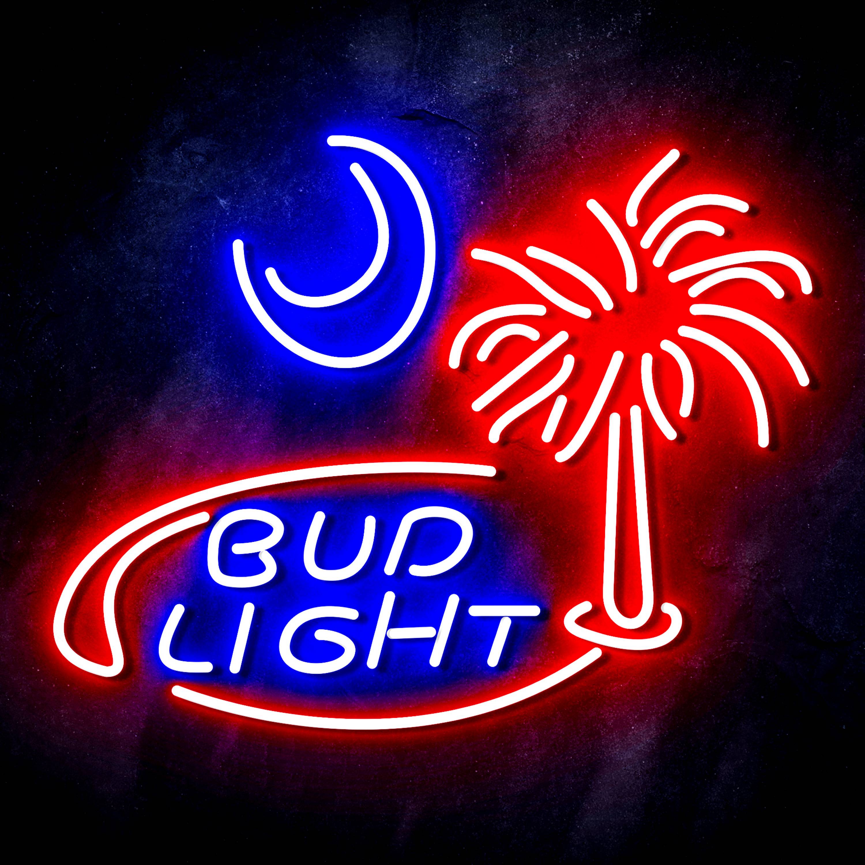 Bud Light Coconut tree Flex Neon-like LED Sign