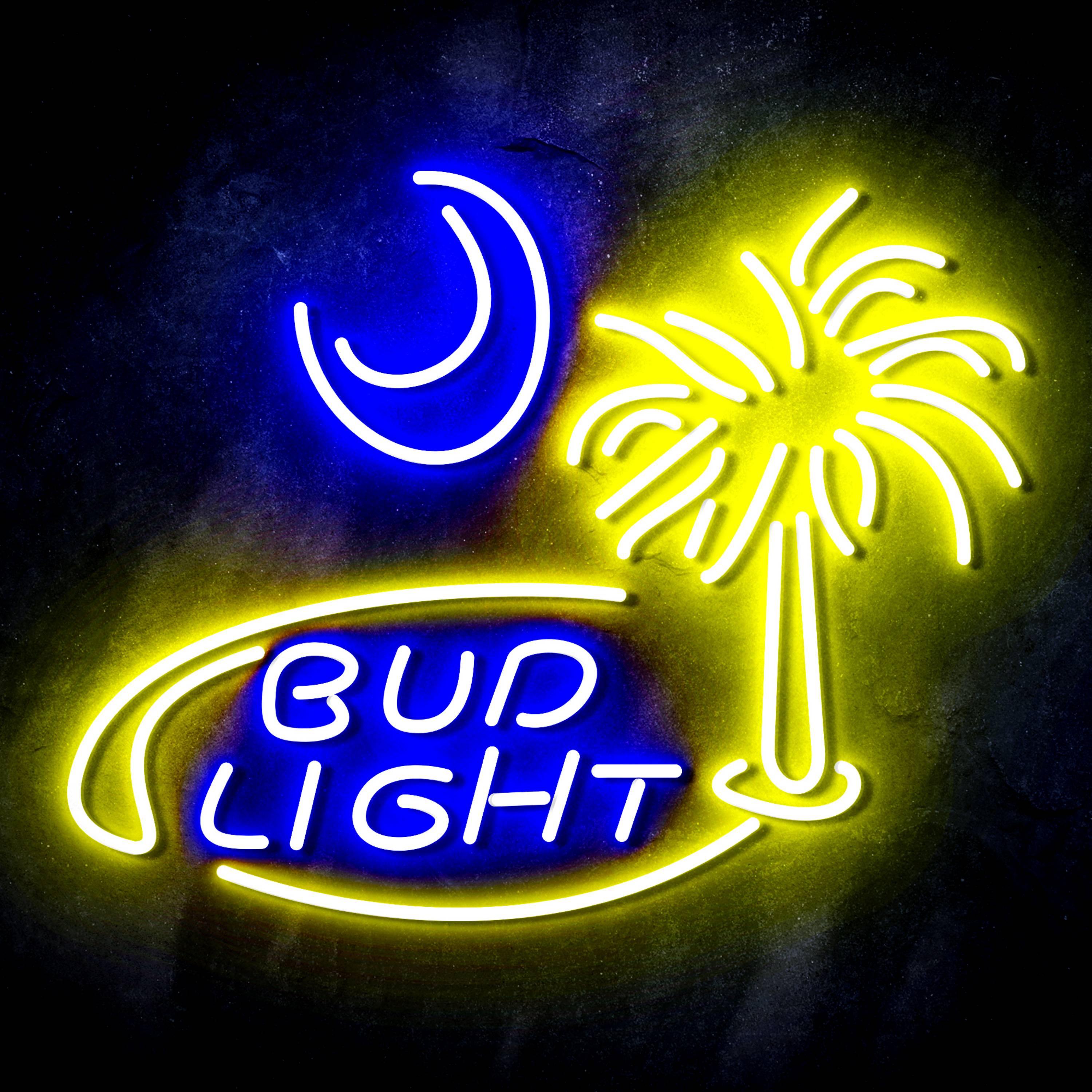 Bud Light Coconut tree Flex Neon-like LED Sign