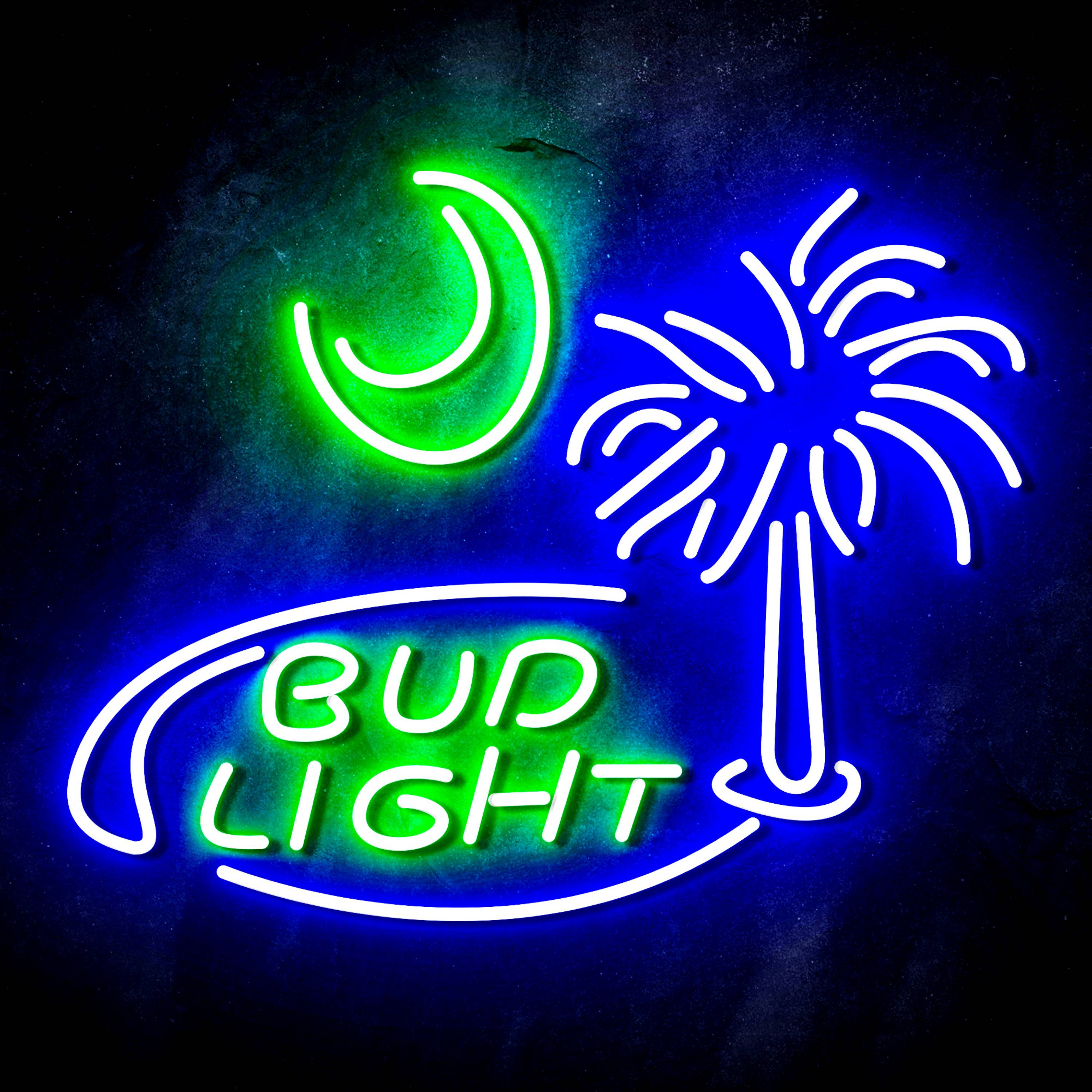 Bud Light Coconut tree Flex Neon-like LED Sign