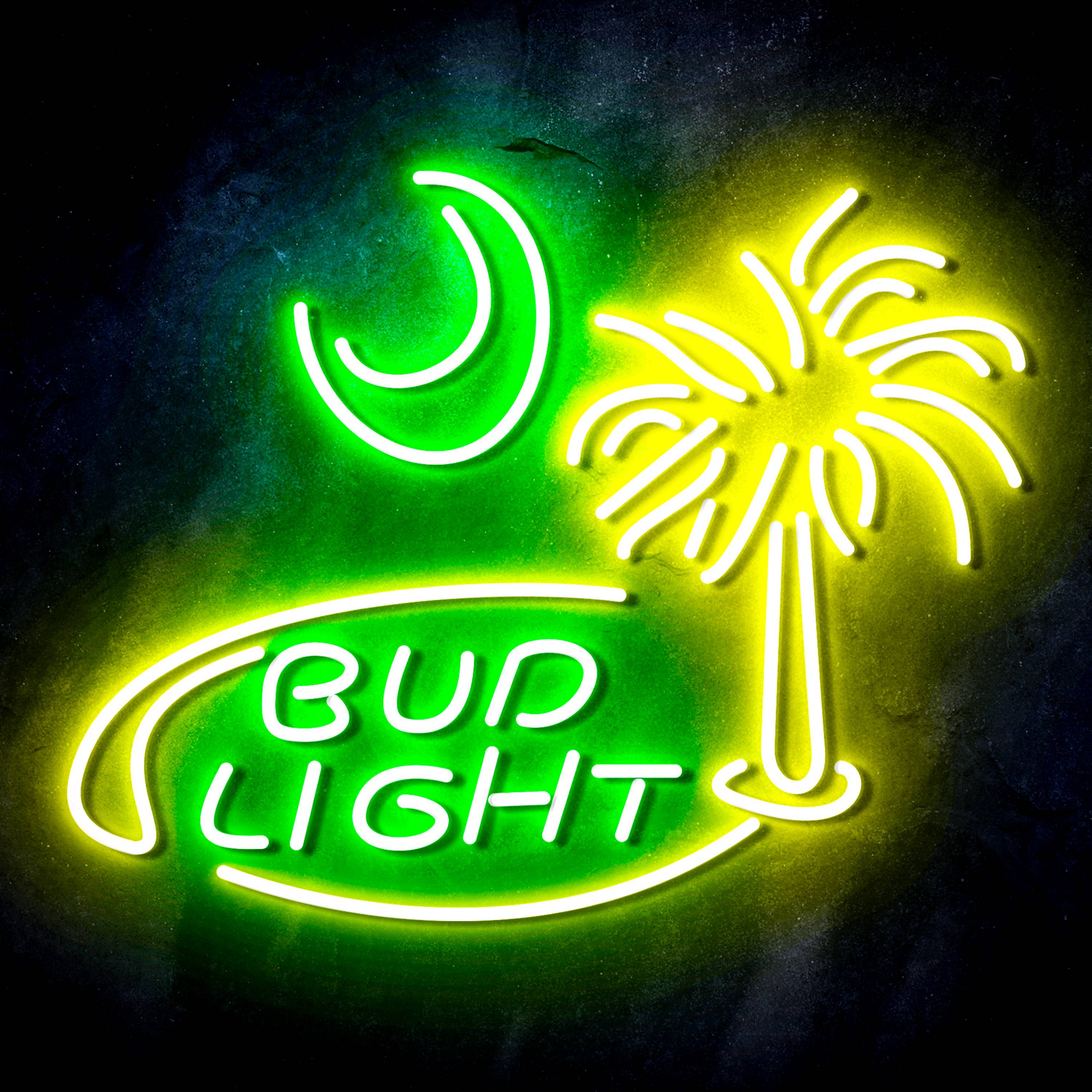 Bud Light Coconut tree Flex Neon-like LED Sign