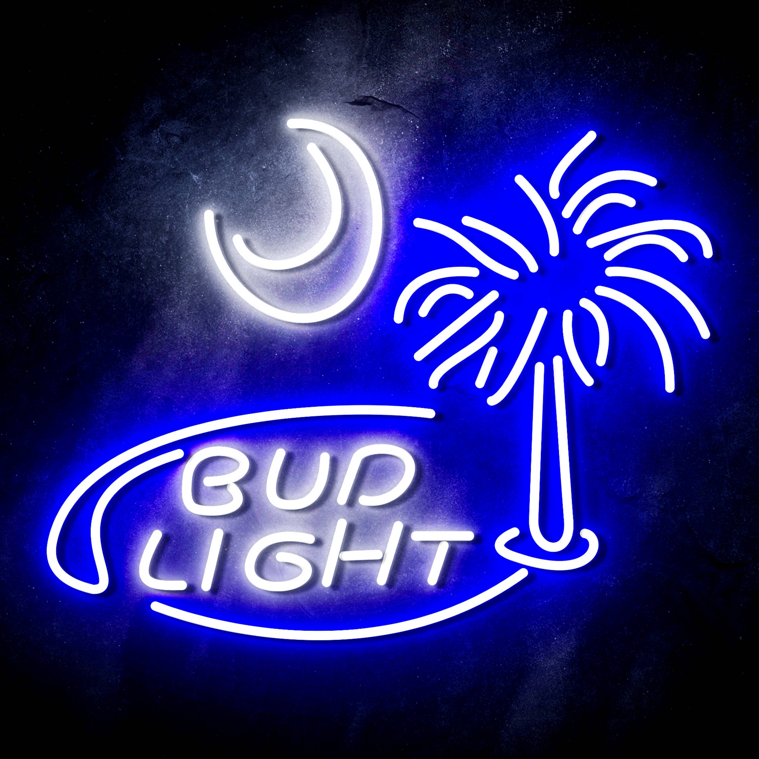 Bud Light Coconut tree Flex Neon-like LED Sign