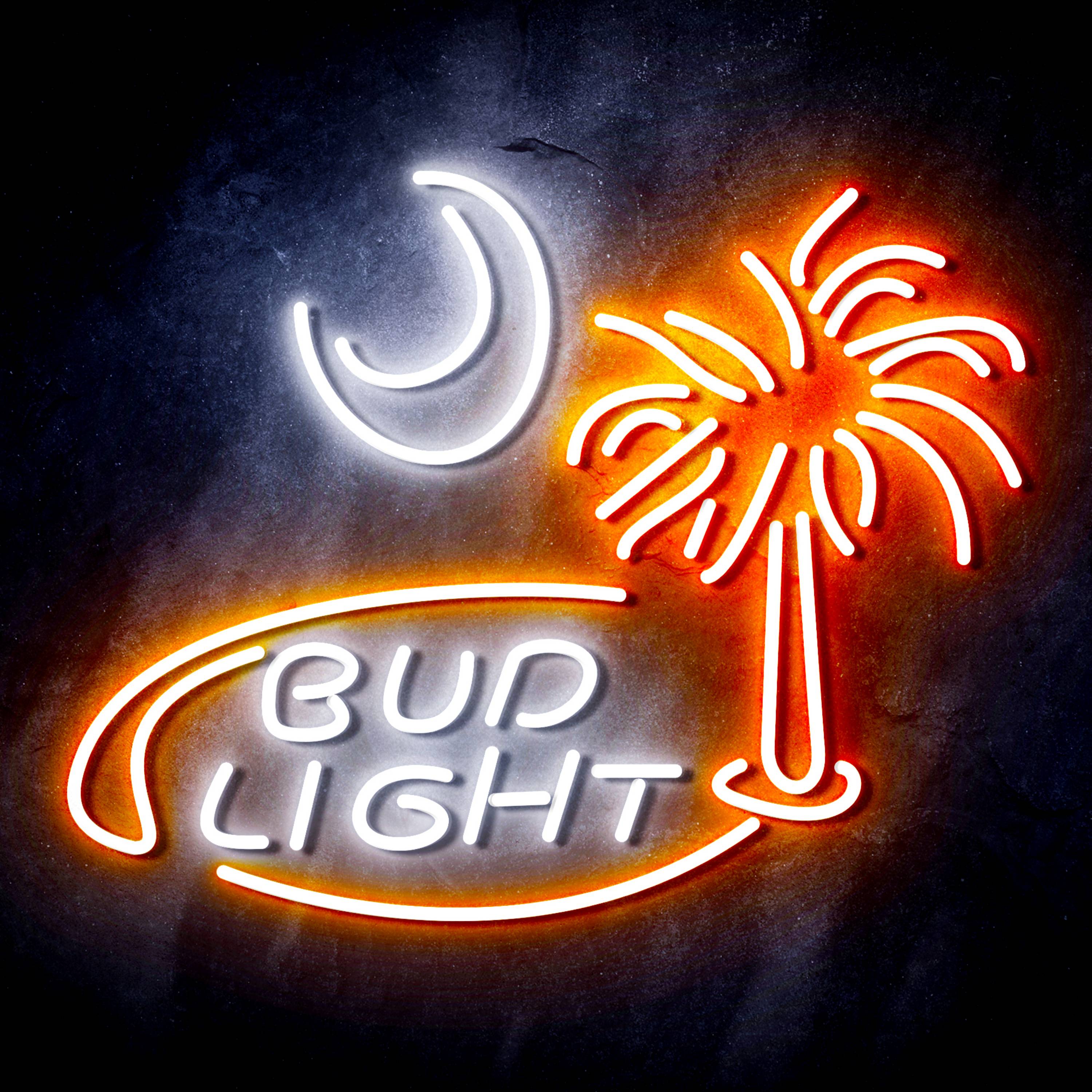 Bud Light Coconut tree Flex Neon-like LED Sign