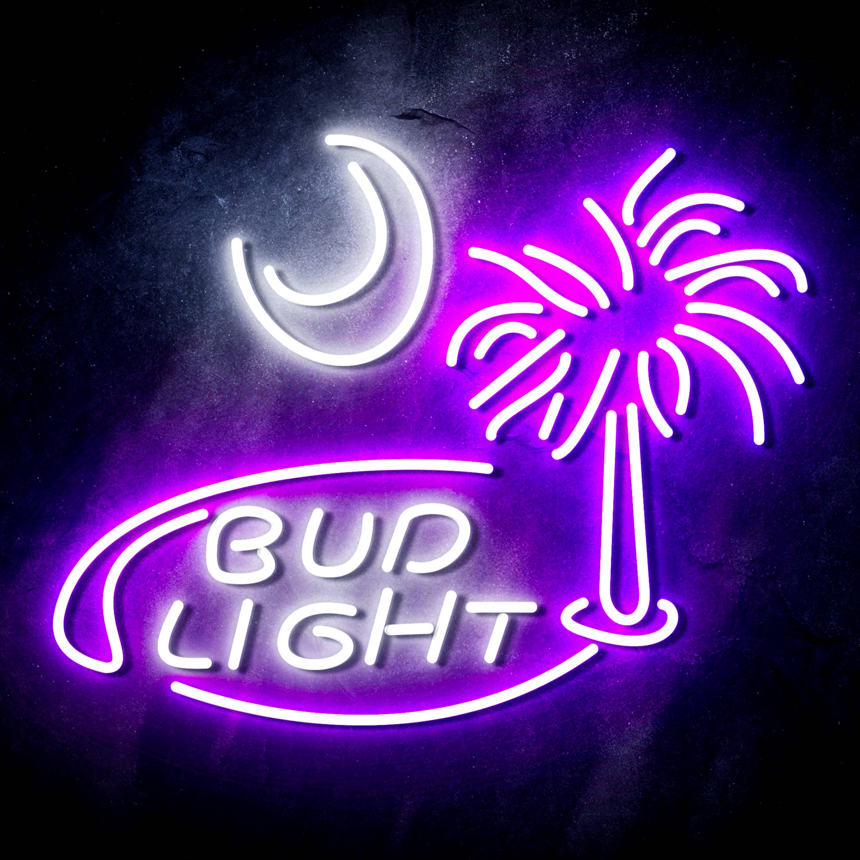 Bud Light Coconut tree Flex Neon-like LED Sign