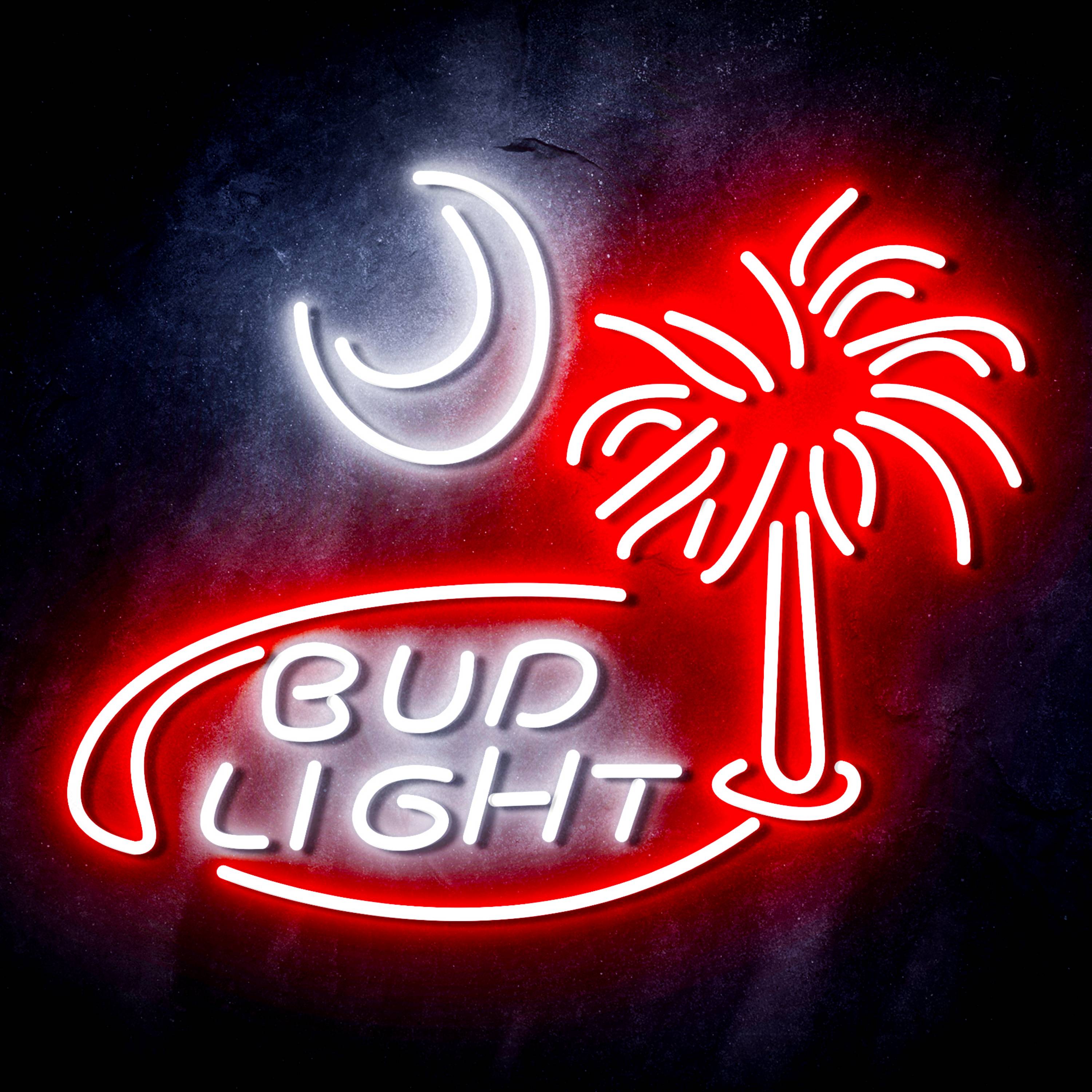 Bud Light Coconut tree Flex Neon-like LED Sign