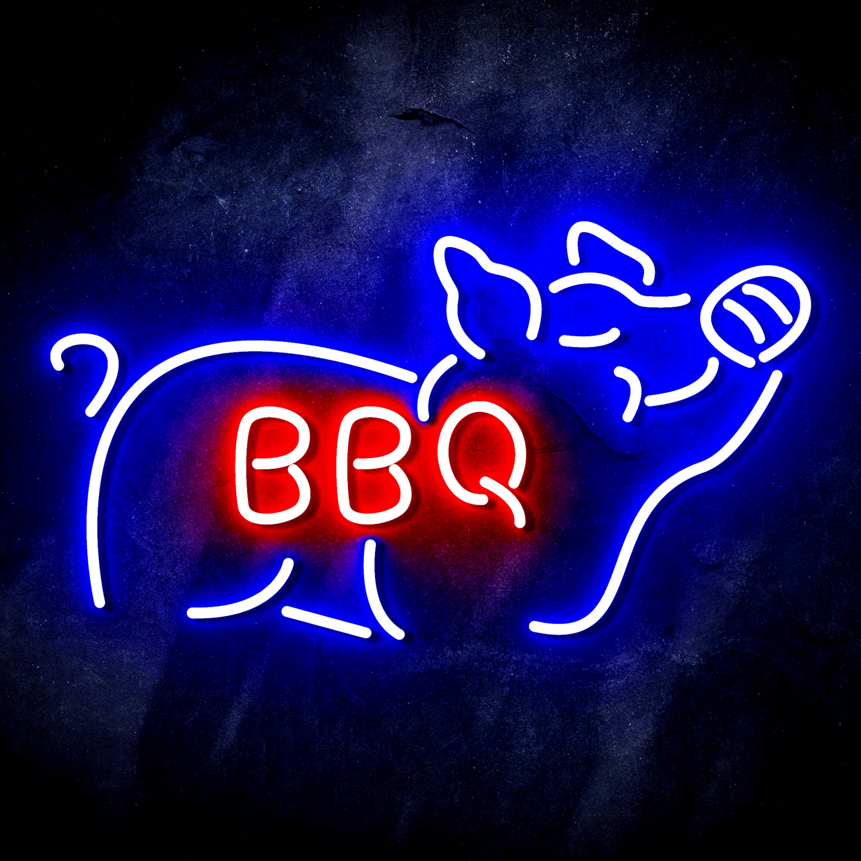 Budweiser with Pig Flex Neon-like LED Sign