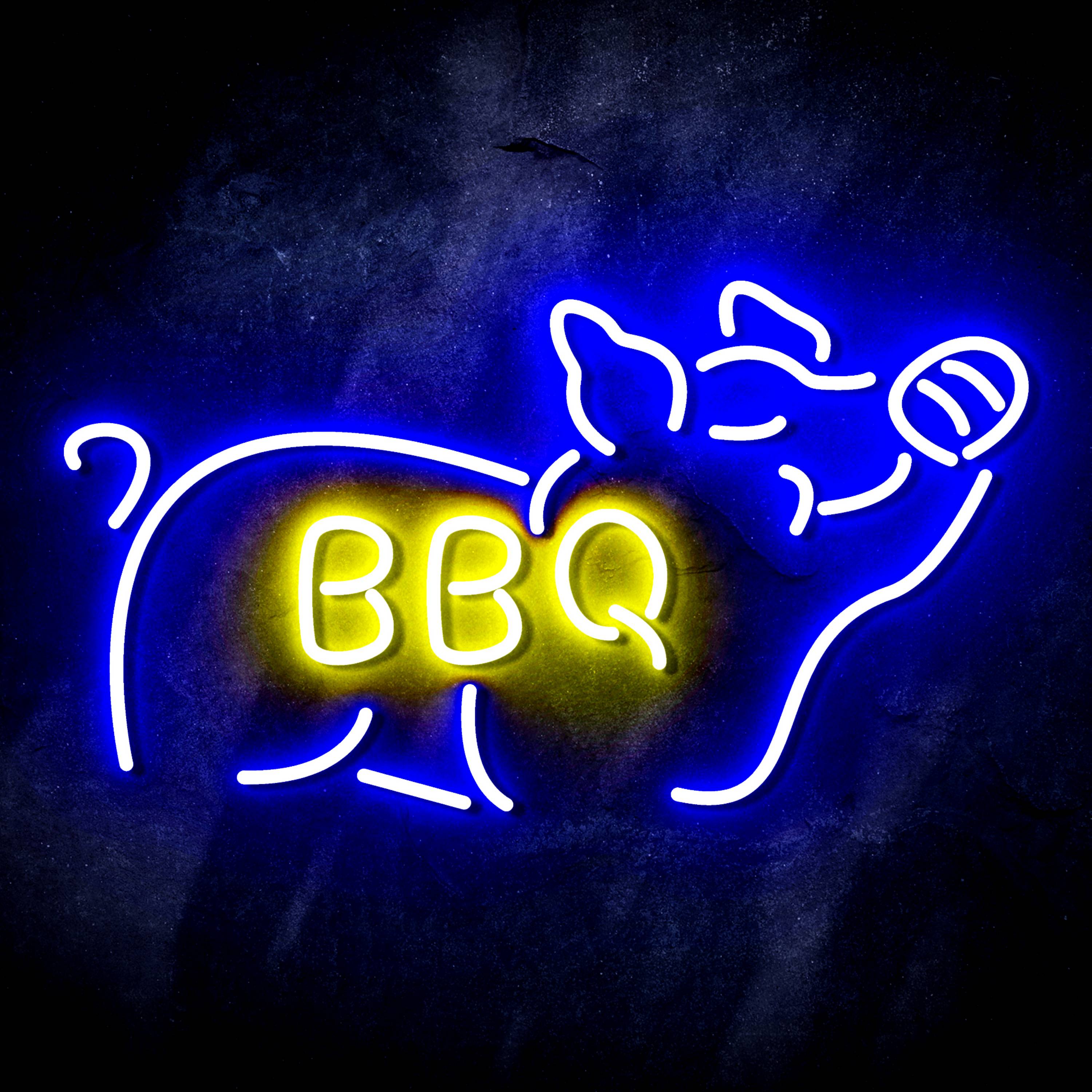 Budweiser with Pig Flex Neon-like LED Sign