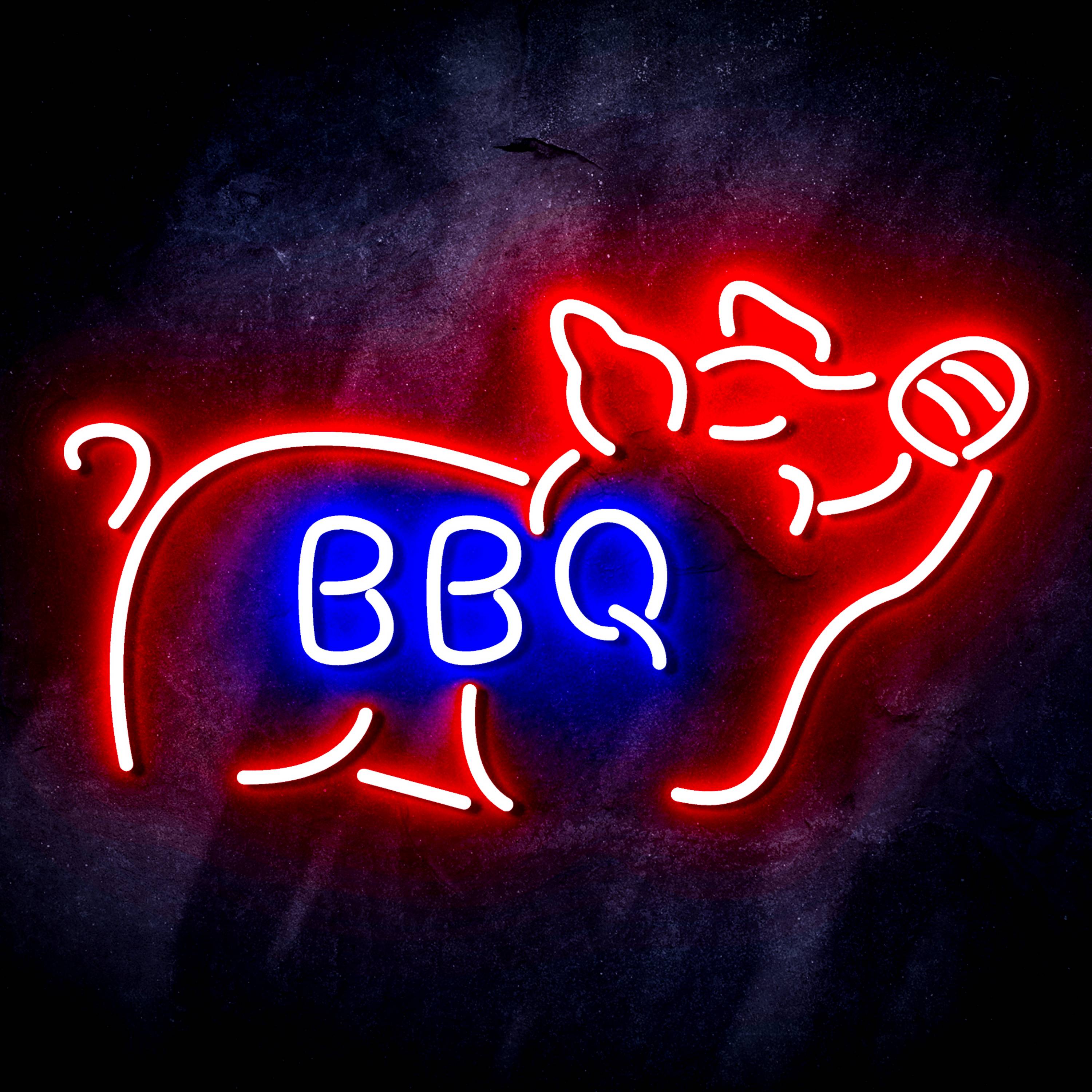 Budweiser with Pig Flex Neon-like LED Sign