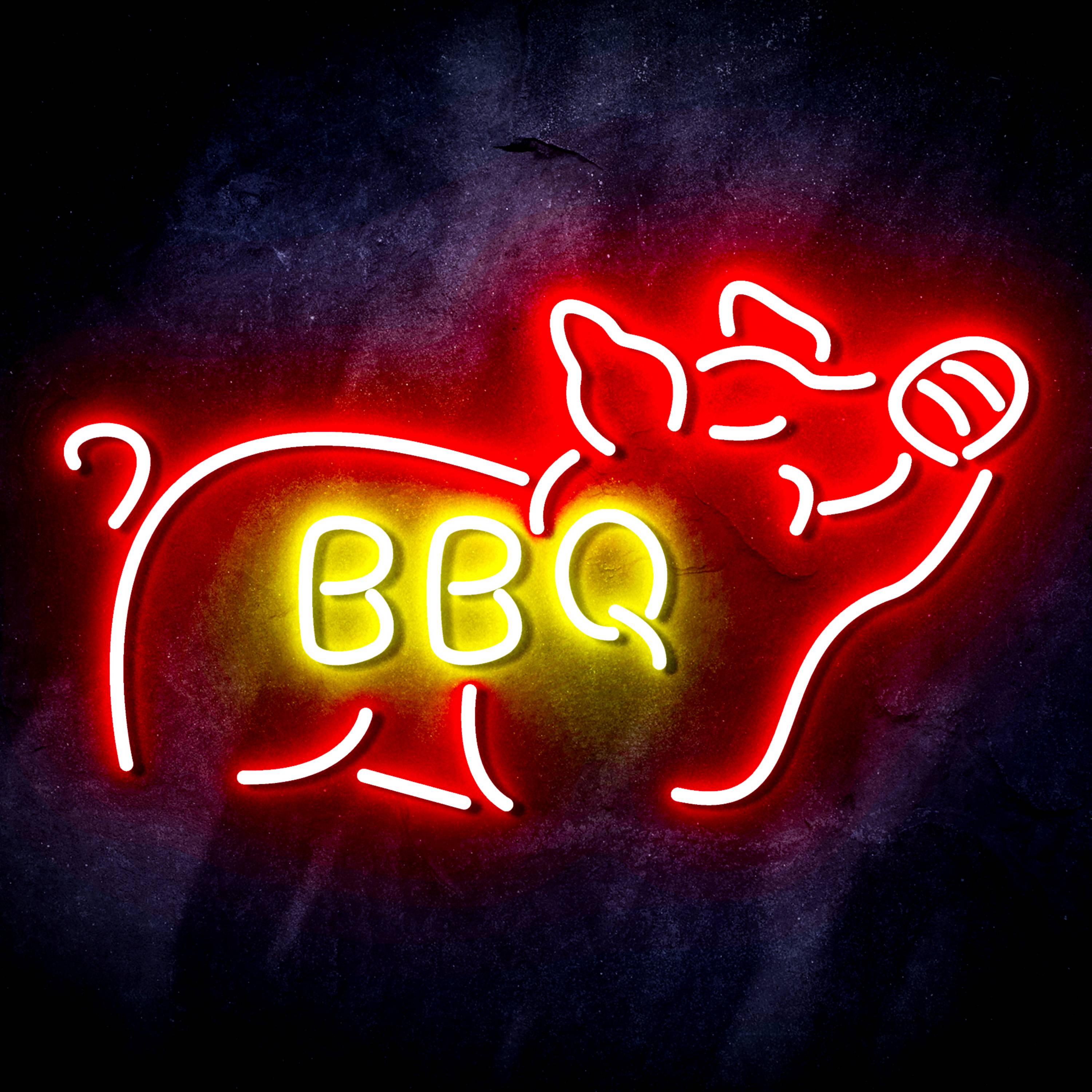 Budweiser with Pig Flex Neon-like LED Sign