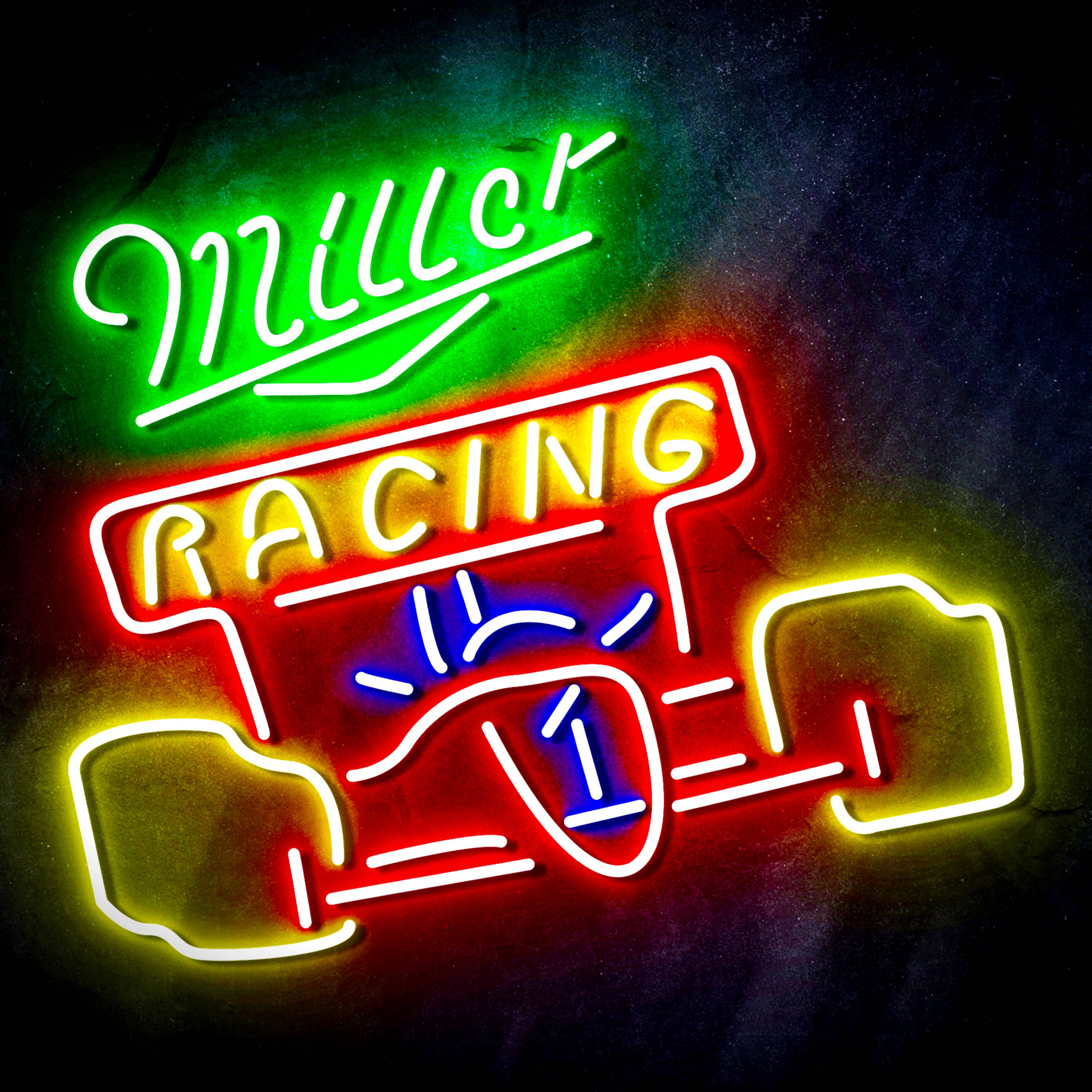 Miller Race Car Flex Neon-like LED Sign