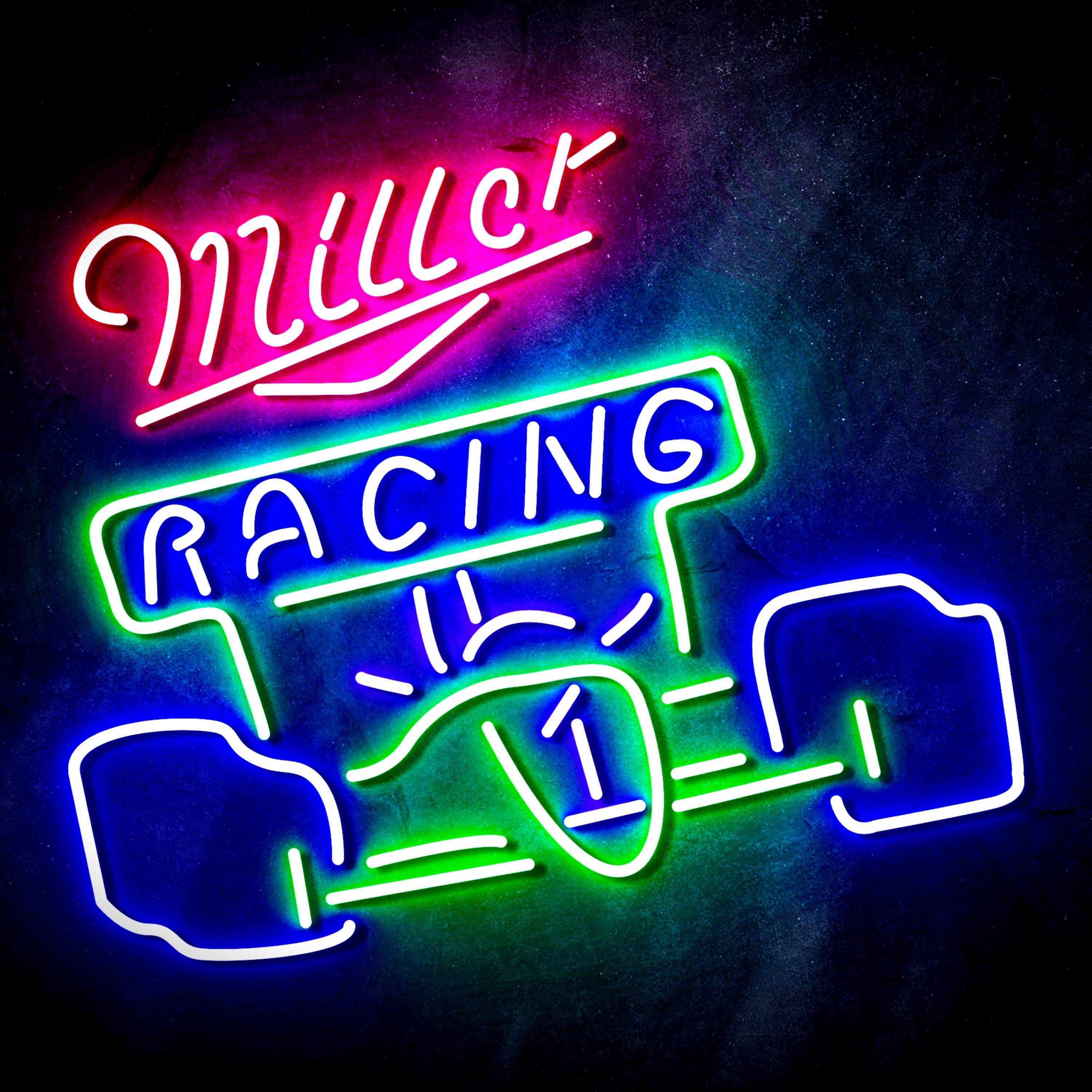 Miller Race Car Flex Neon-like LED Sign