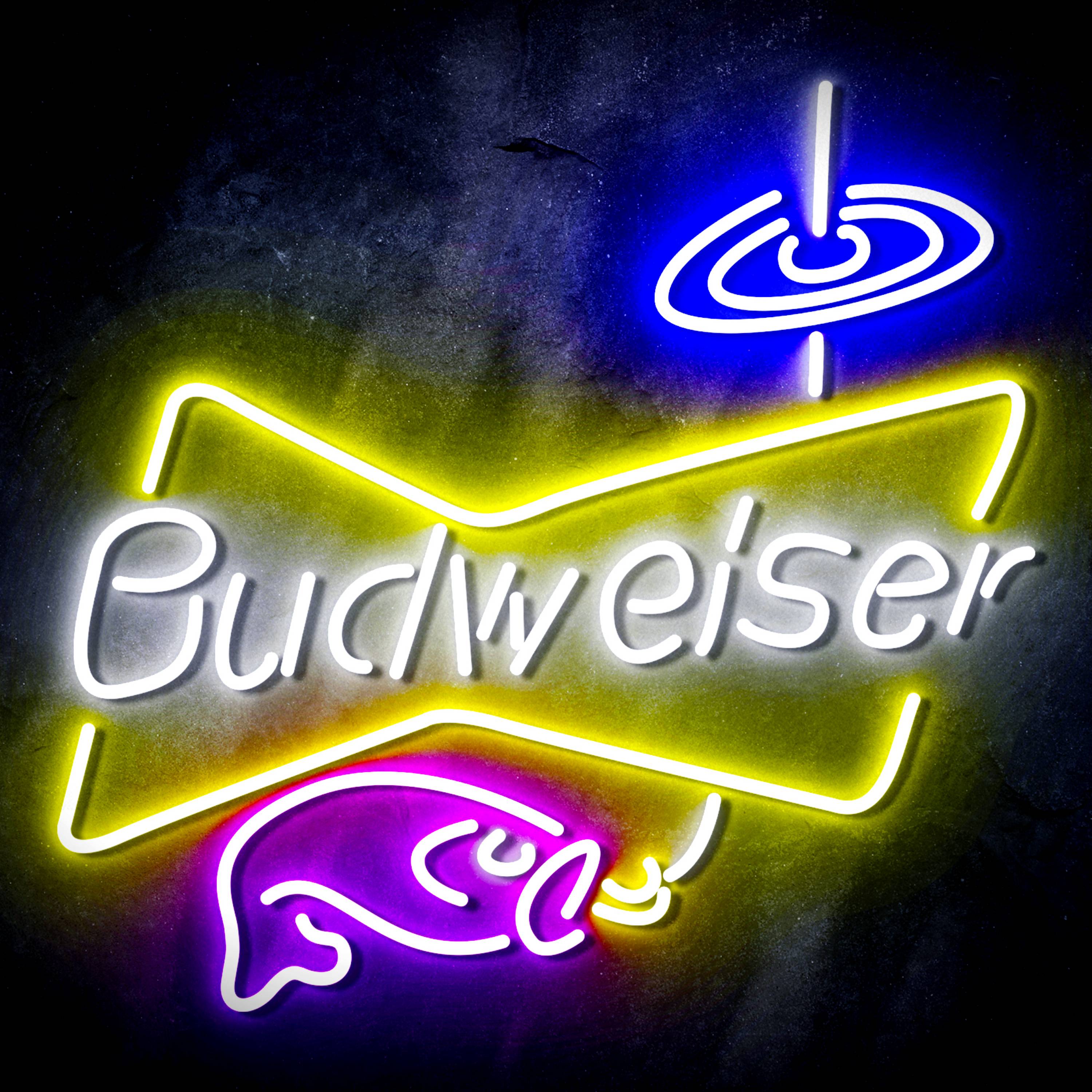 Budweiser Fishing Flex Neon-like LED Sign