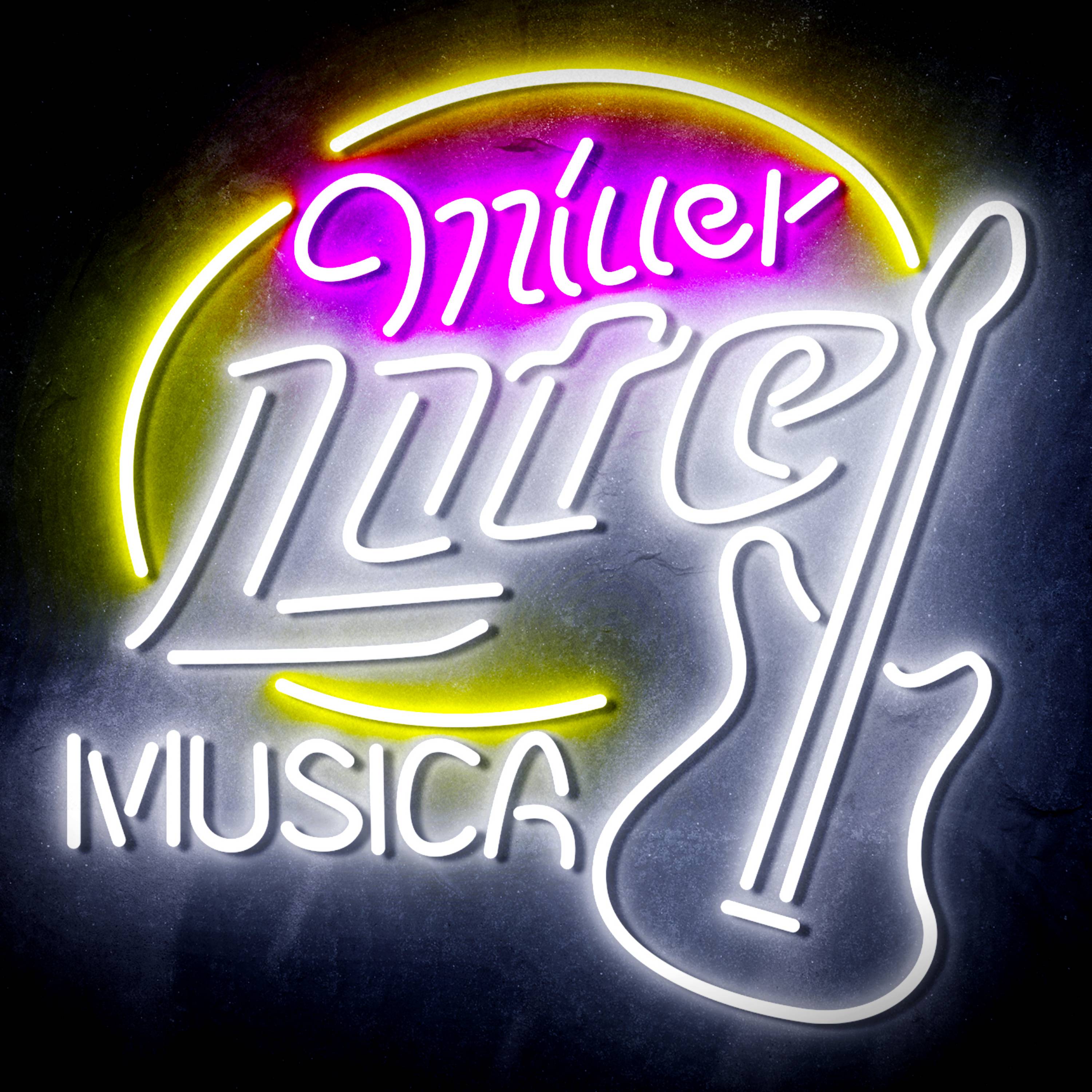 Miller Lite Musica Flex Neon-like LED Sign