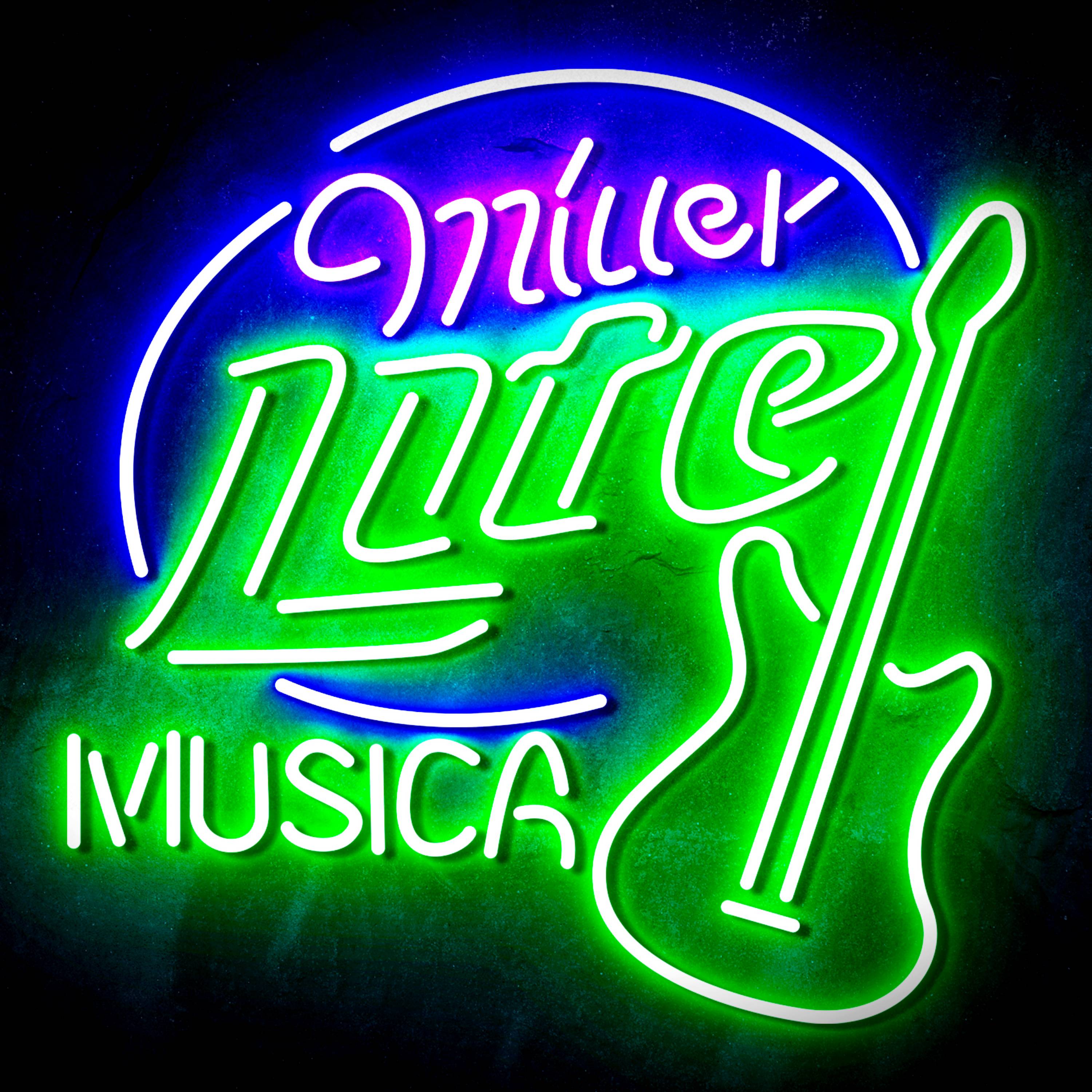 Miller Lite Musica Flex Neon-like LED Sign