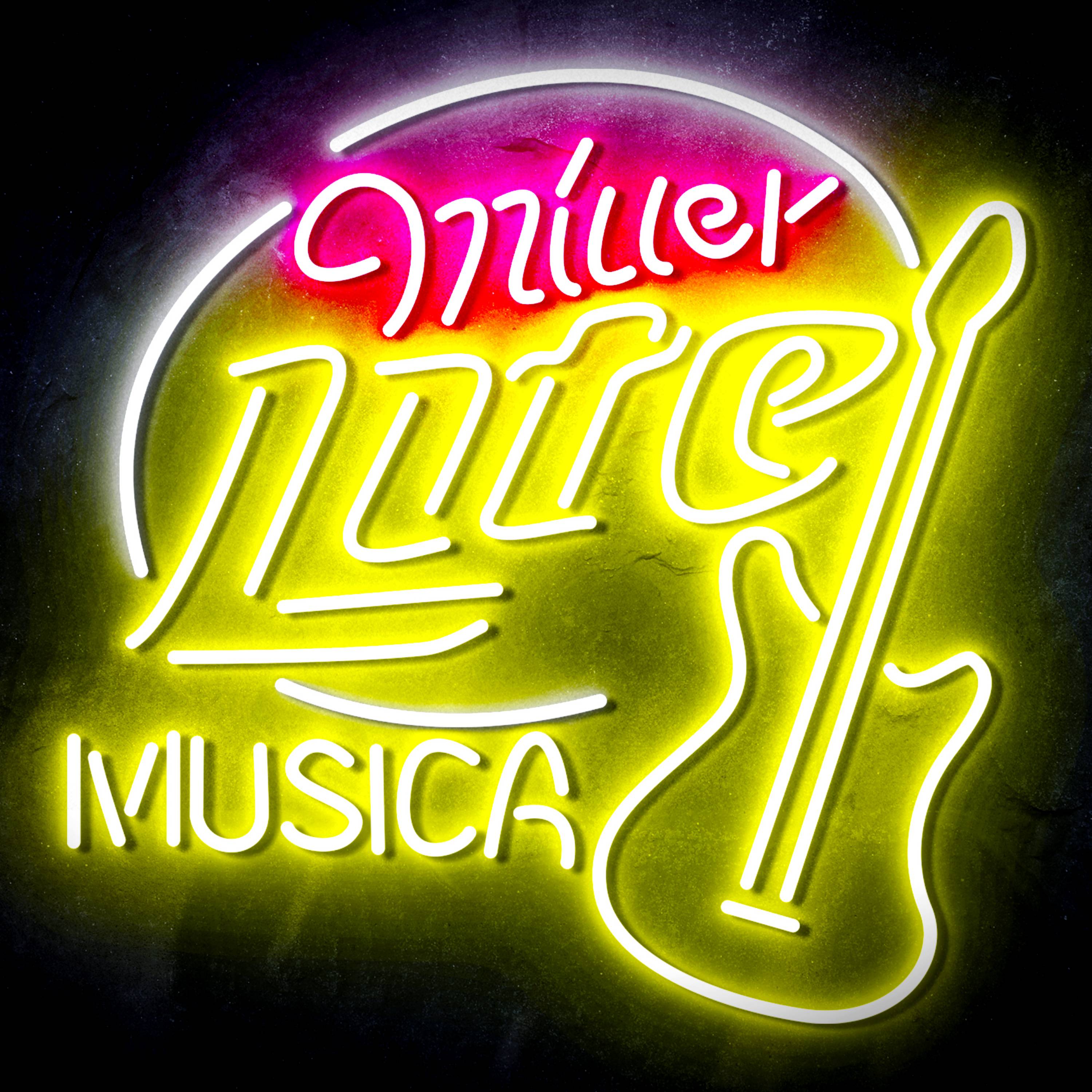 Miller Lite Musica Flex Neon-like LED Sign