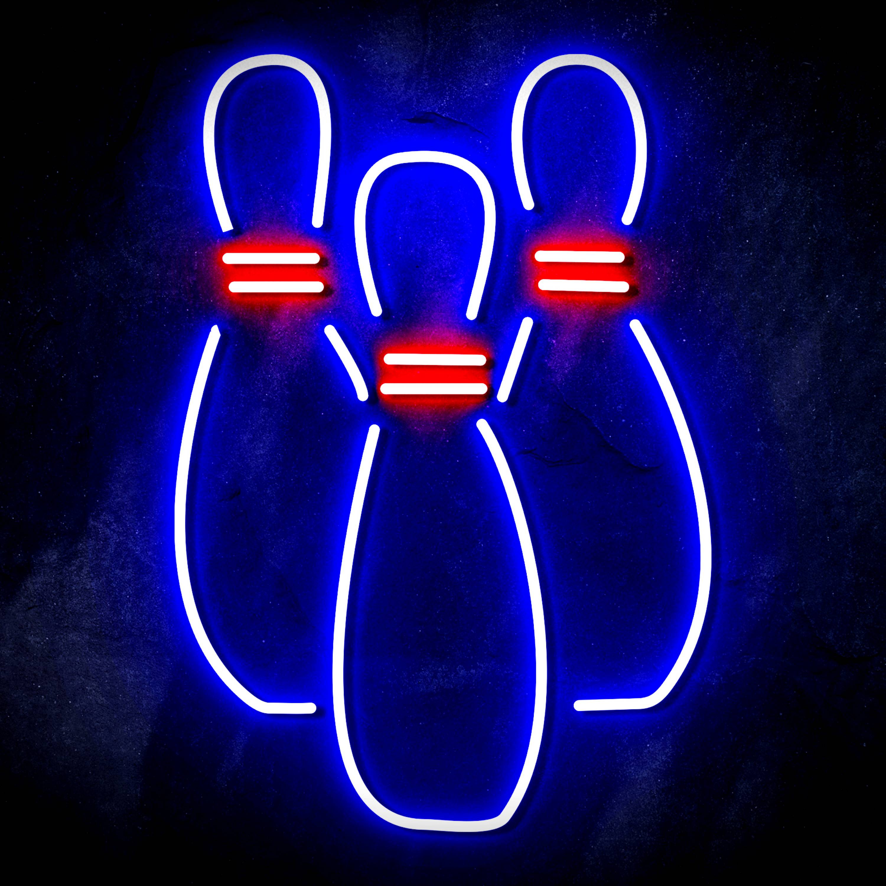 Bowling for Pabst Blue Ribbon Beer Flex Neon-like LED Sign