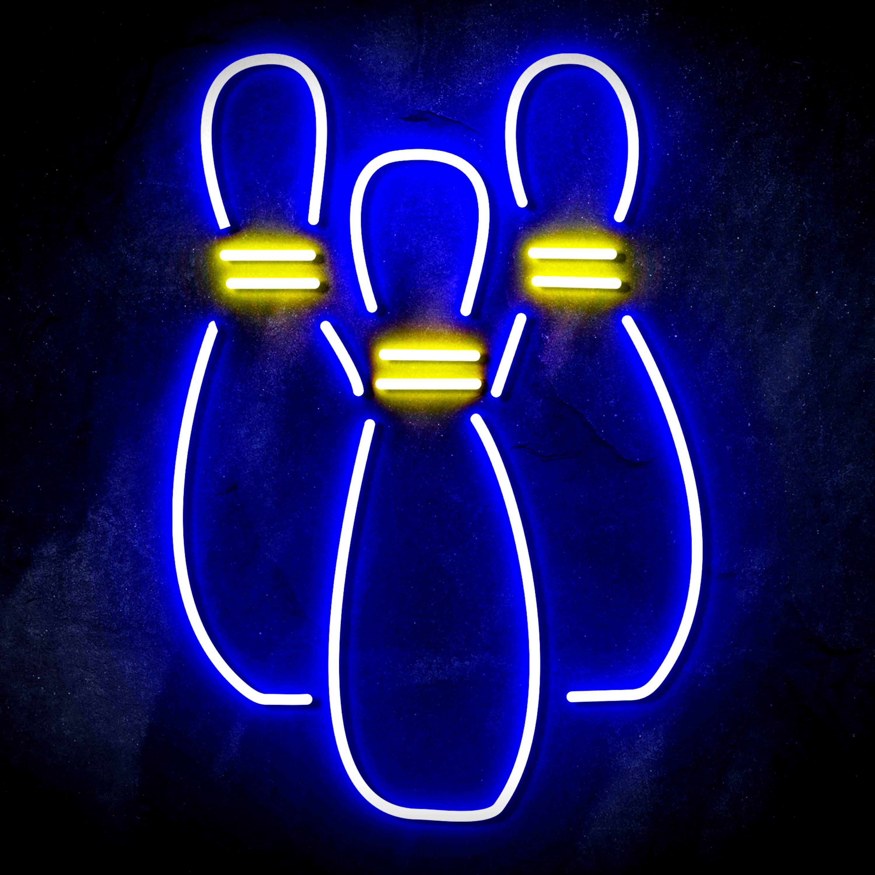 Bowling for Pabst Blue Ribbon Beer Flex Neon-like LED Sign