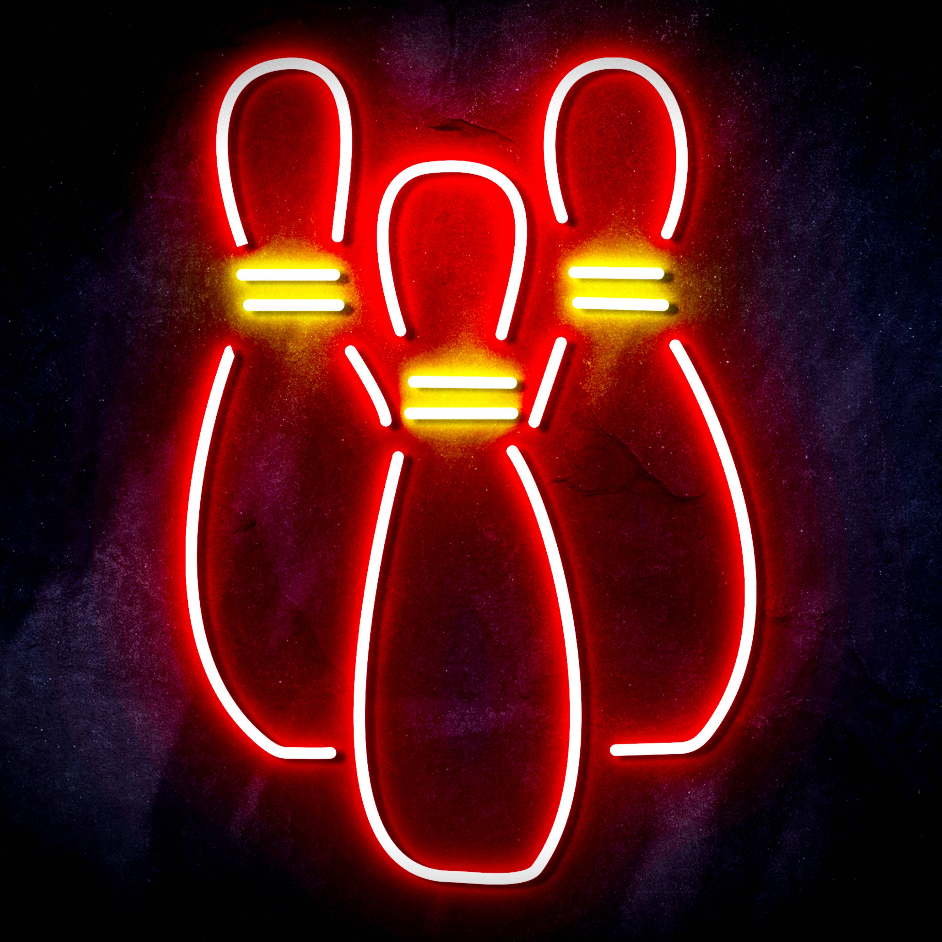 Bowling for Pabst Blue Ribbon Beer Flex Neon-like LED Sign