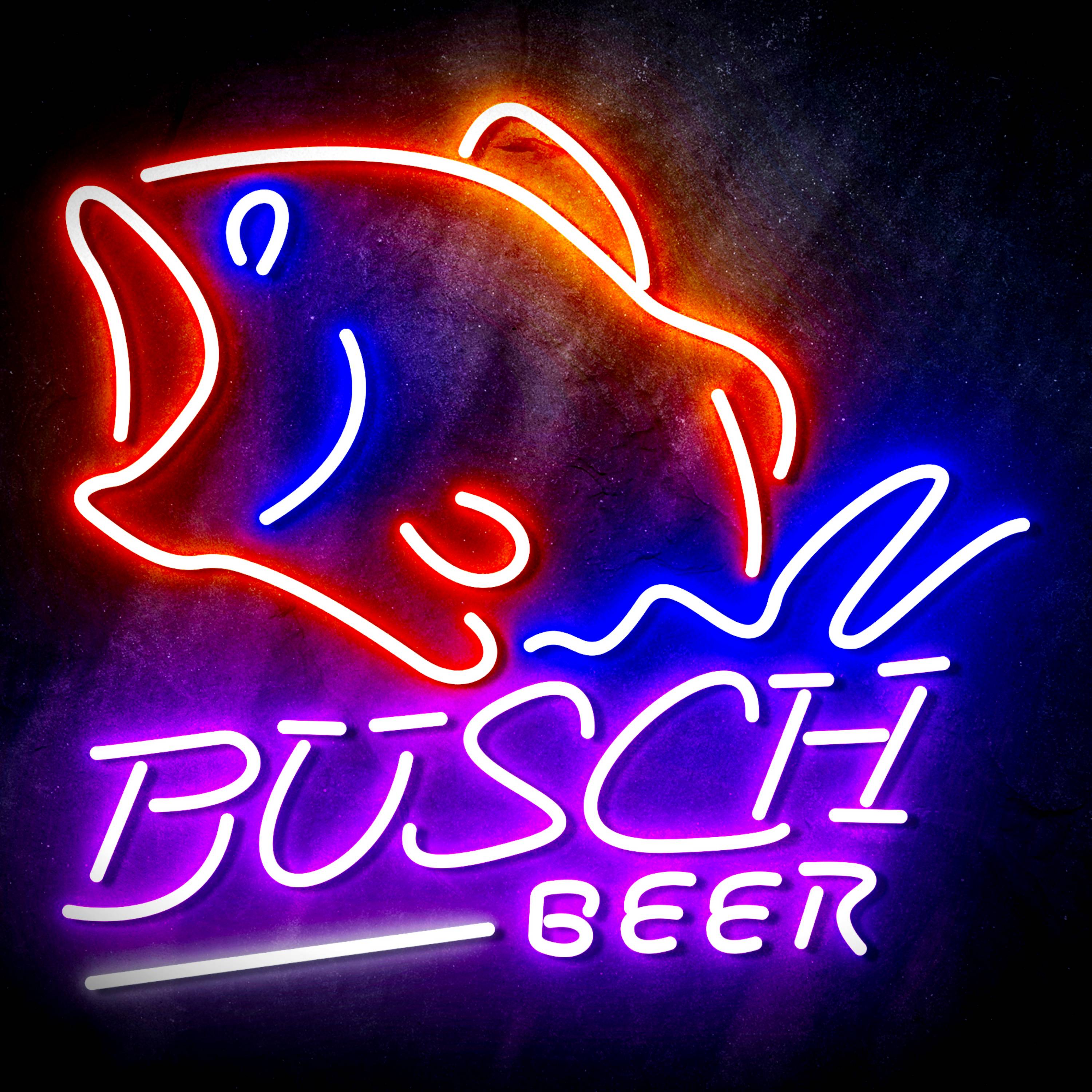 Busch Beer Fish Flex Neon-like LED Sign