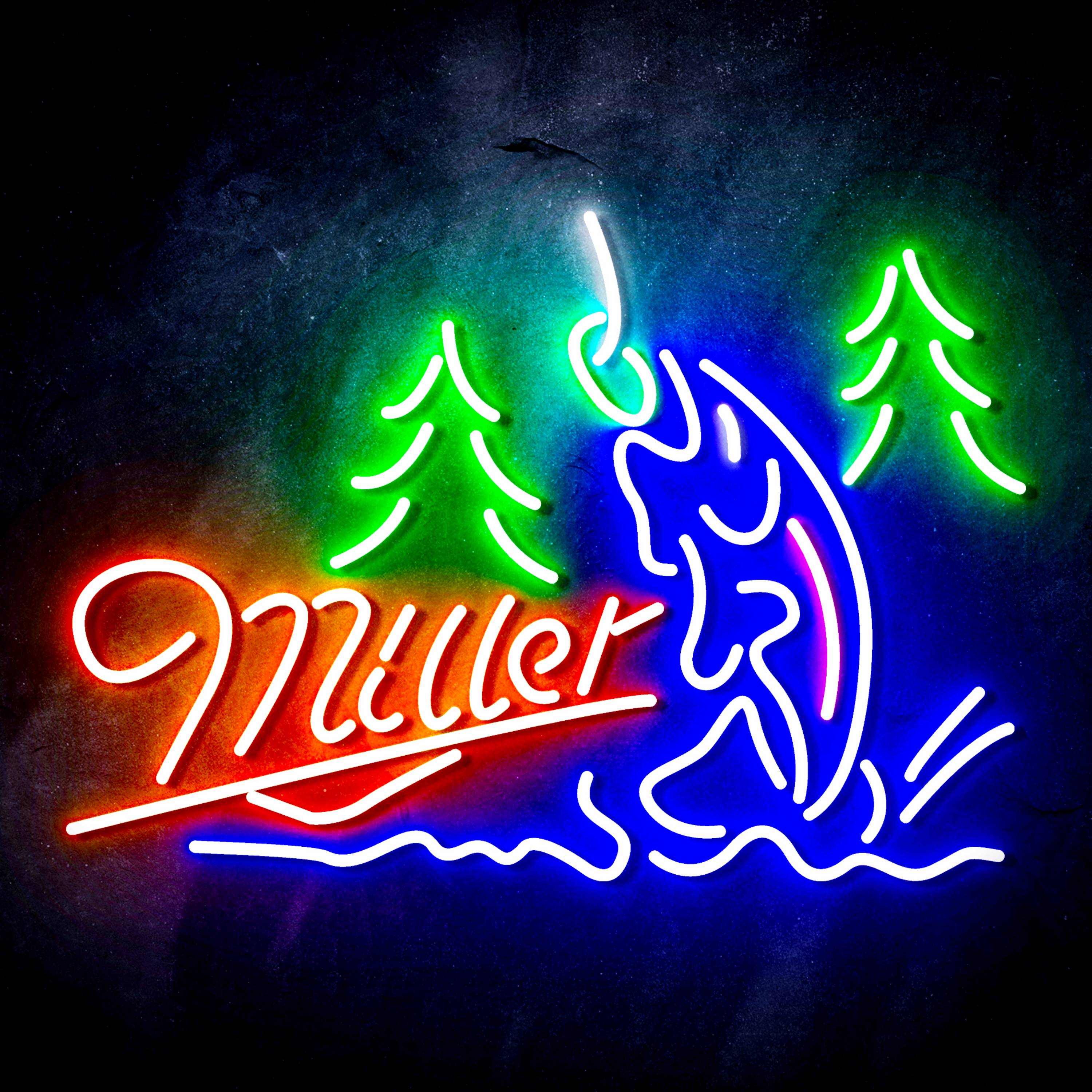 Miller Fishing Flex Neon-like LED Sign