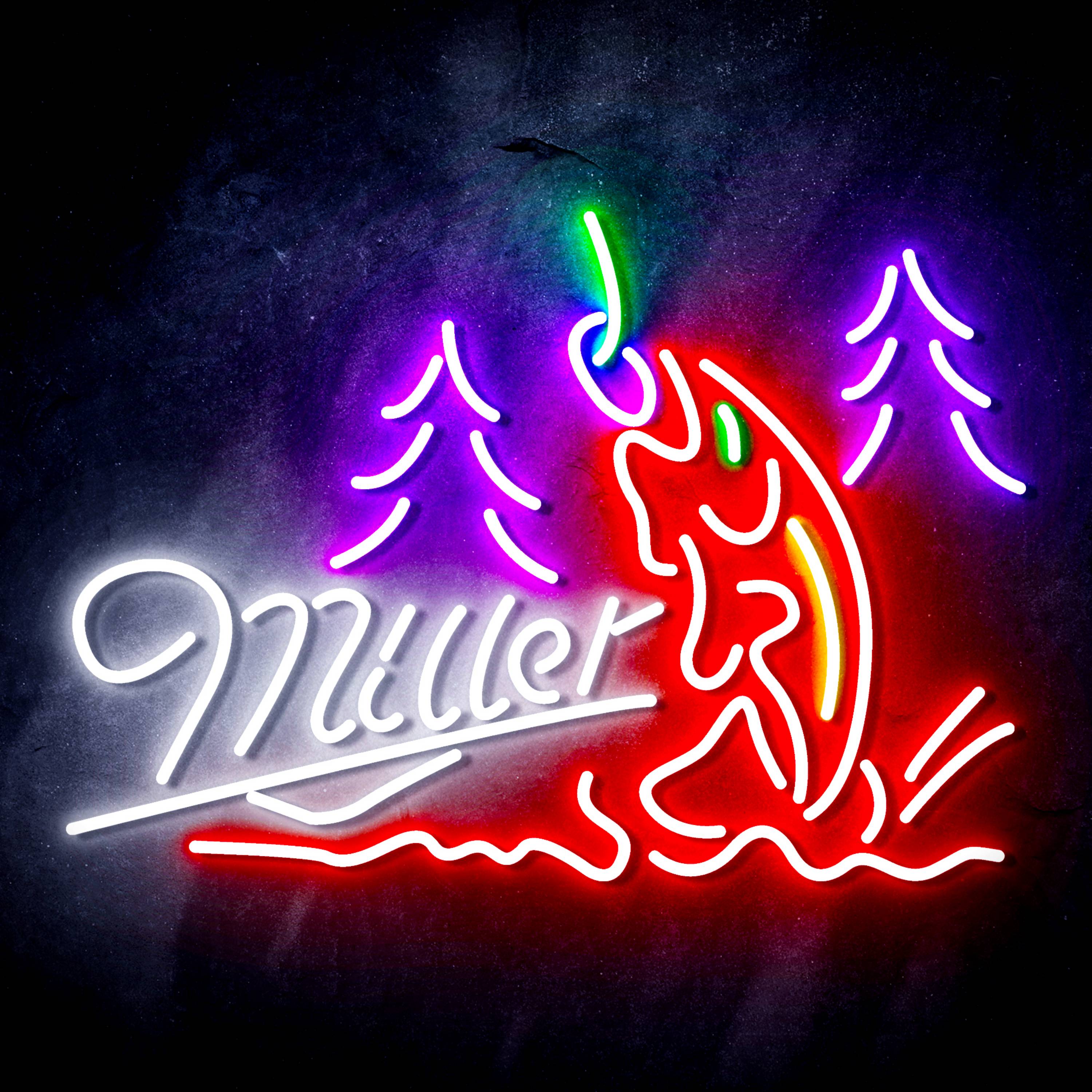 Miller Fishing Flex Neon-like LED Sign