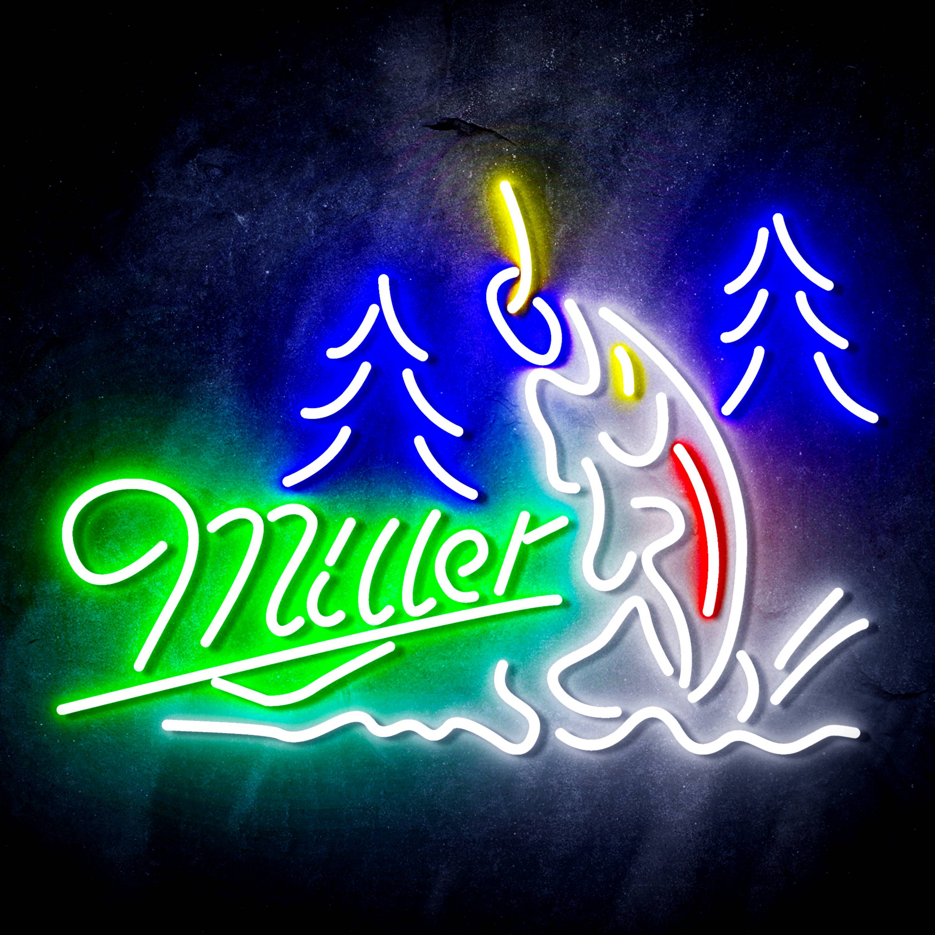 Miller Fishing Flex Neon-like LED Sign