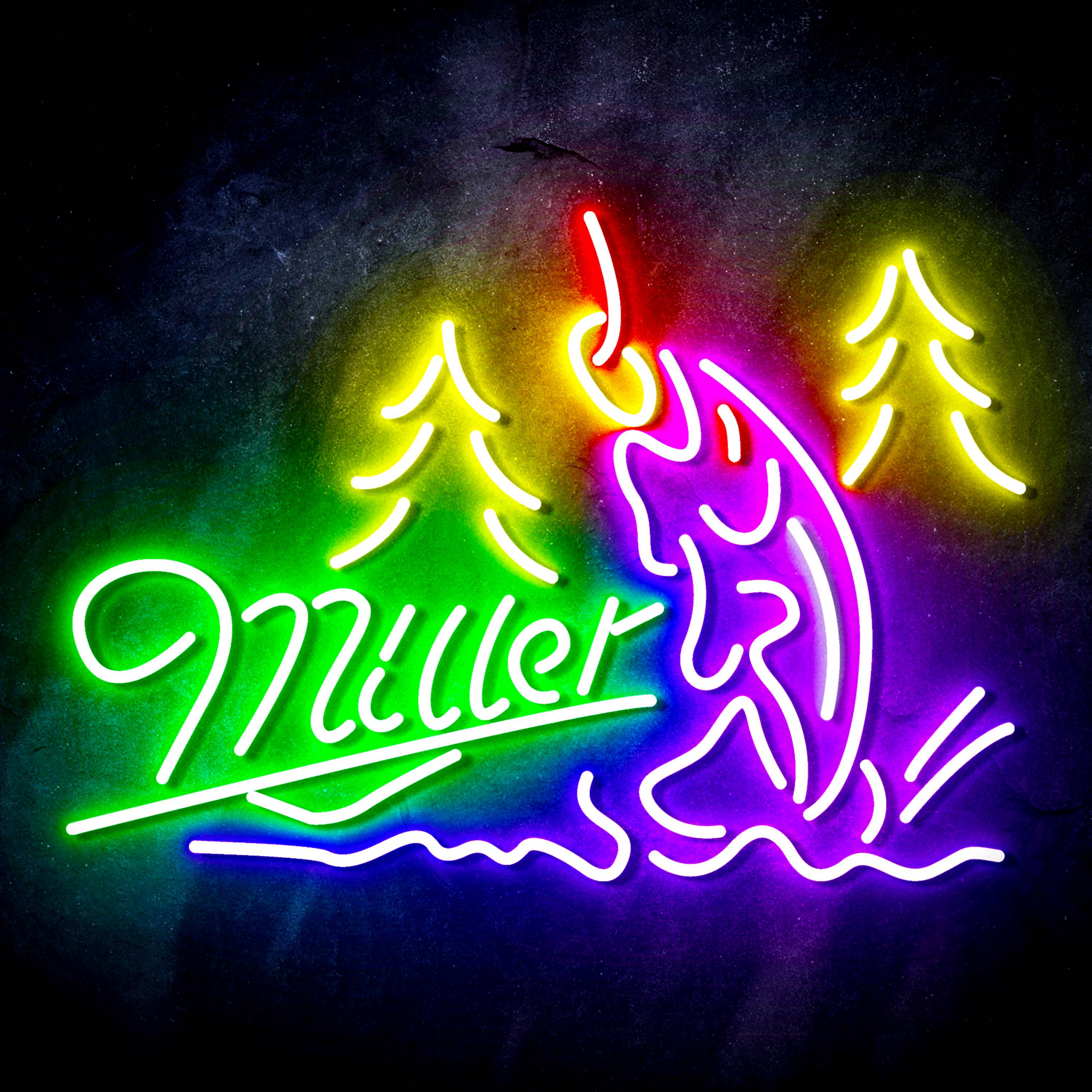 Miller Fishing Flex Neon-like LED Sign