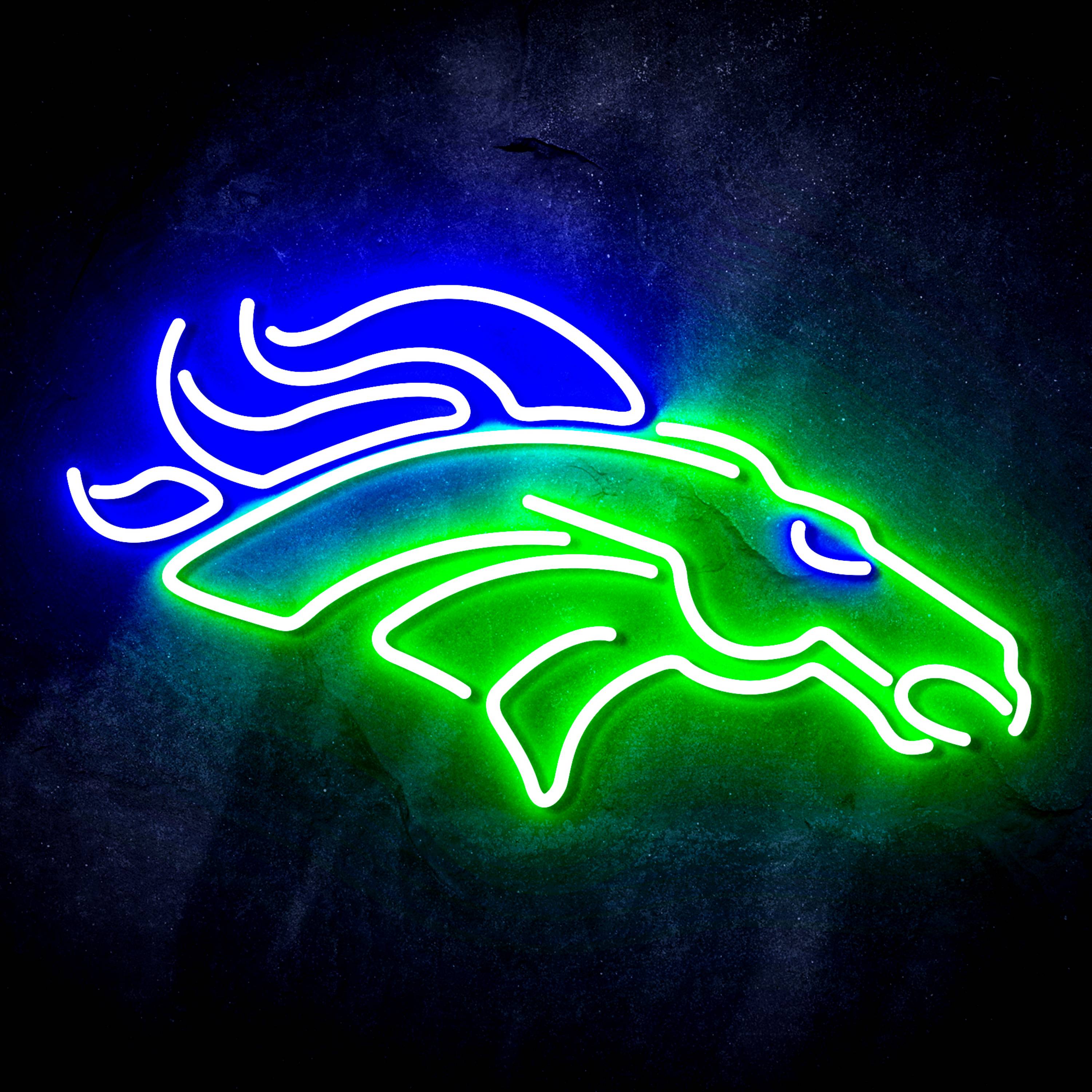 NFL Denver Broncos Flex Neon-like LED Sign